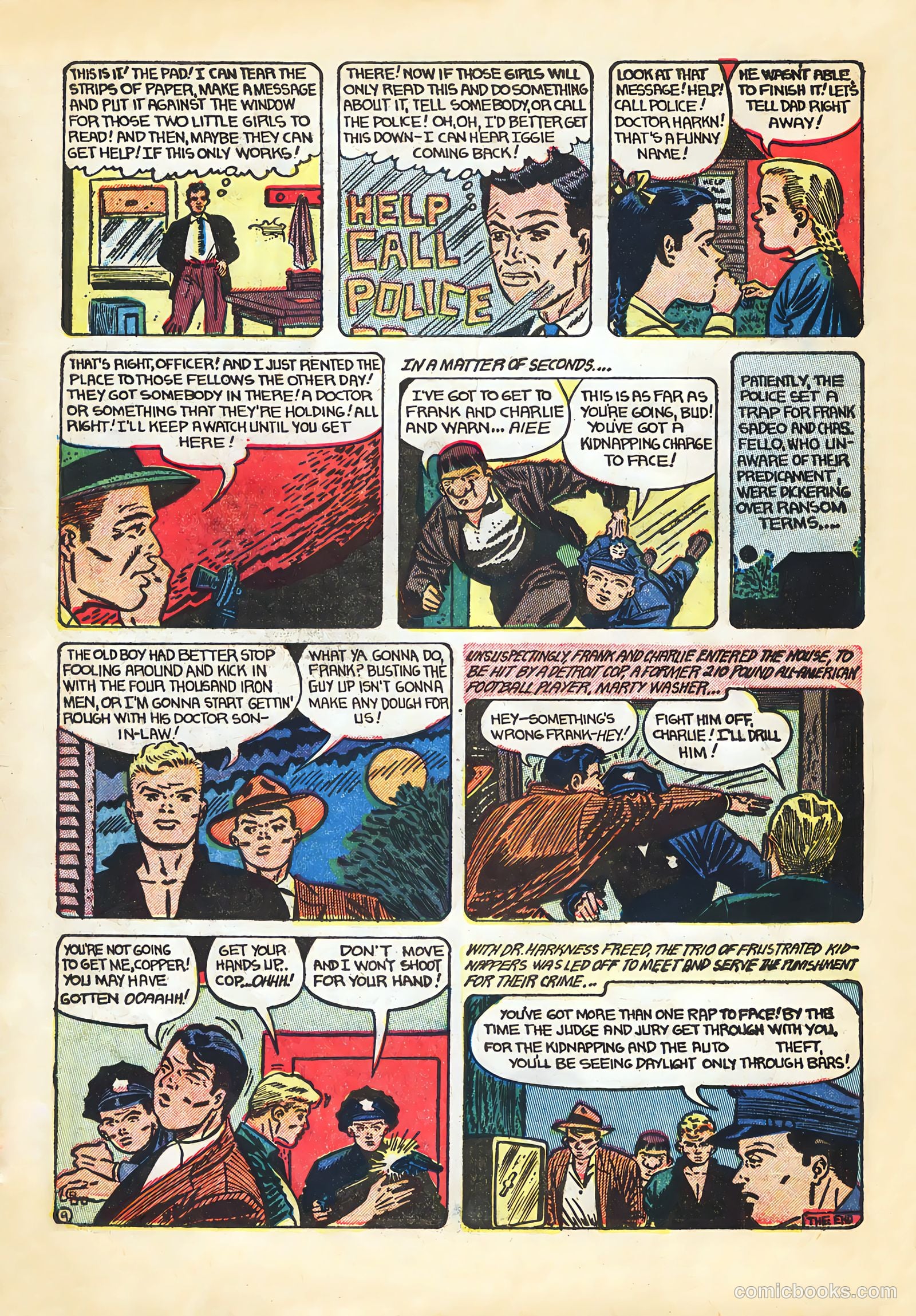 Shocking Mystery Cases #55 (1953) — page 34 of 36