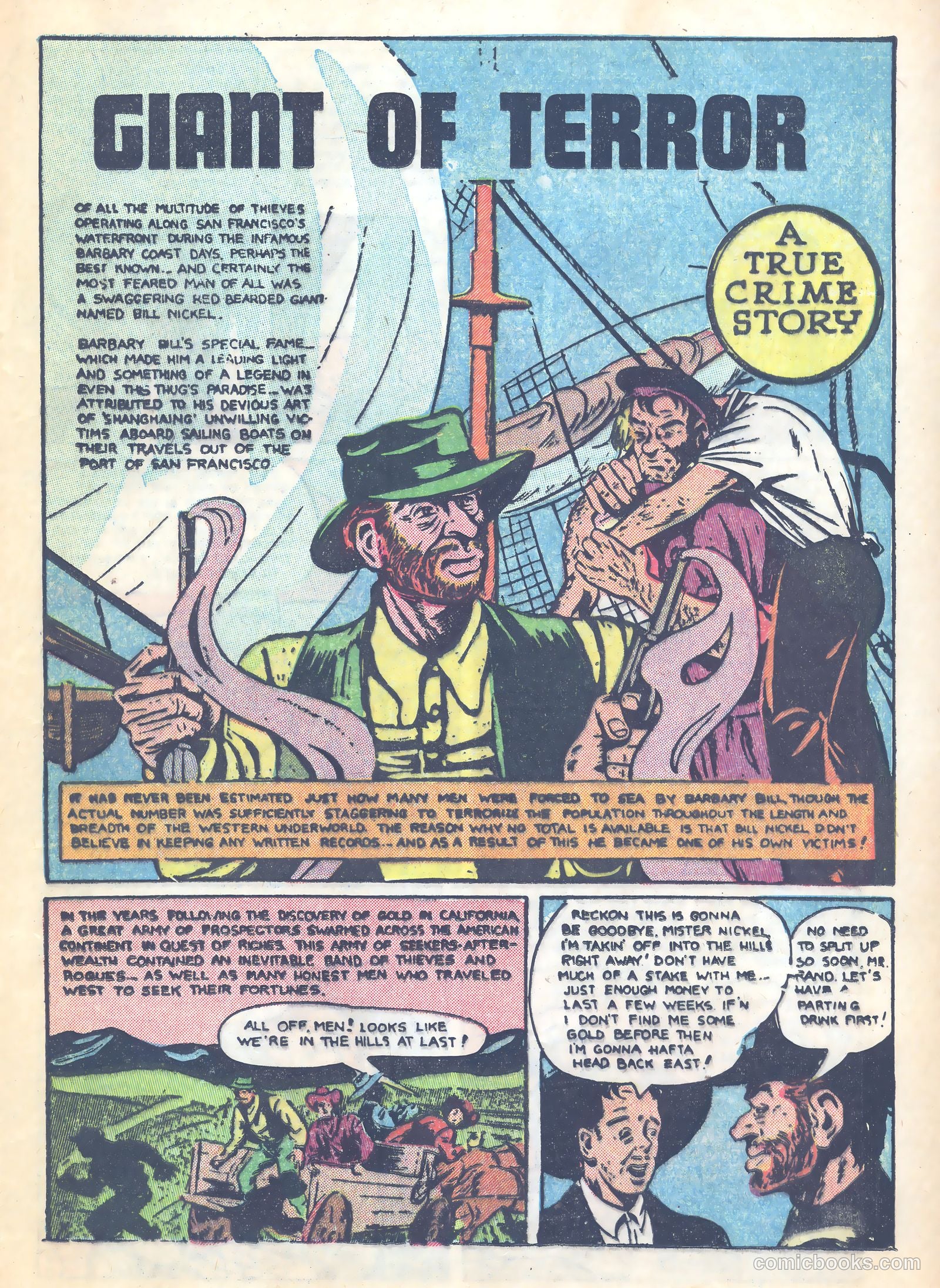 Shocking Mystery Cases #58 (1954) — page 13 of 36