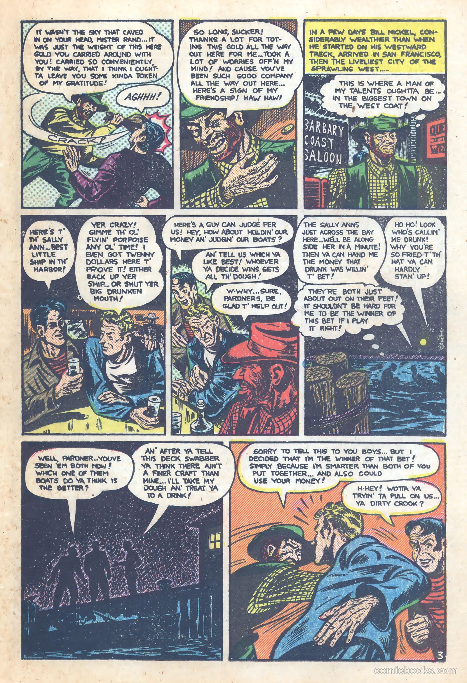 Shocking Mystery Cases #58 (1954) — page 15 of 36