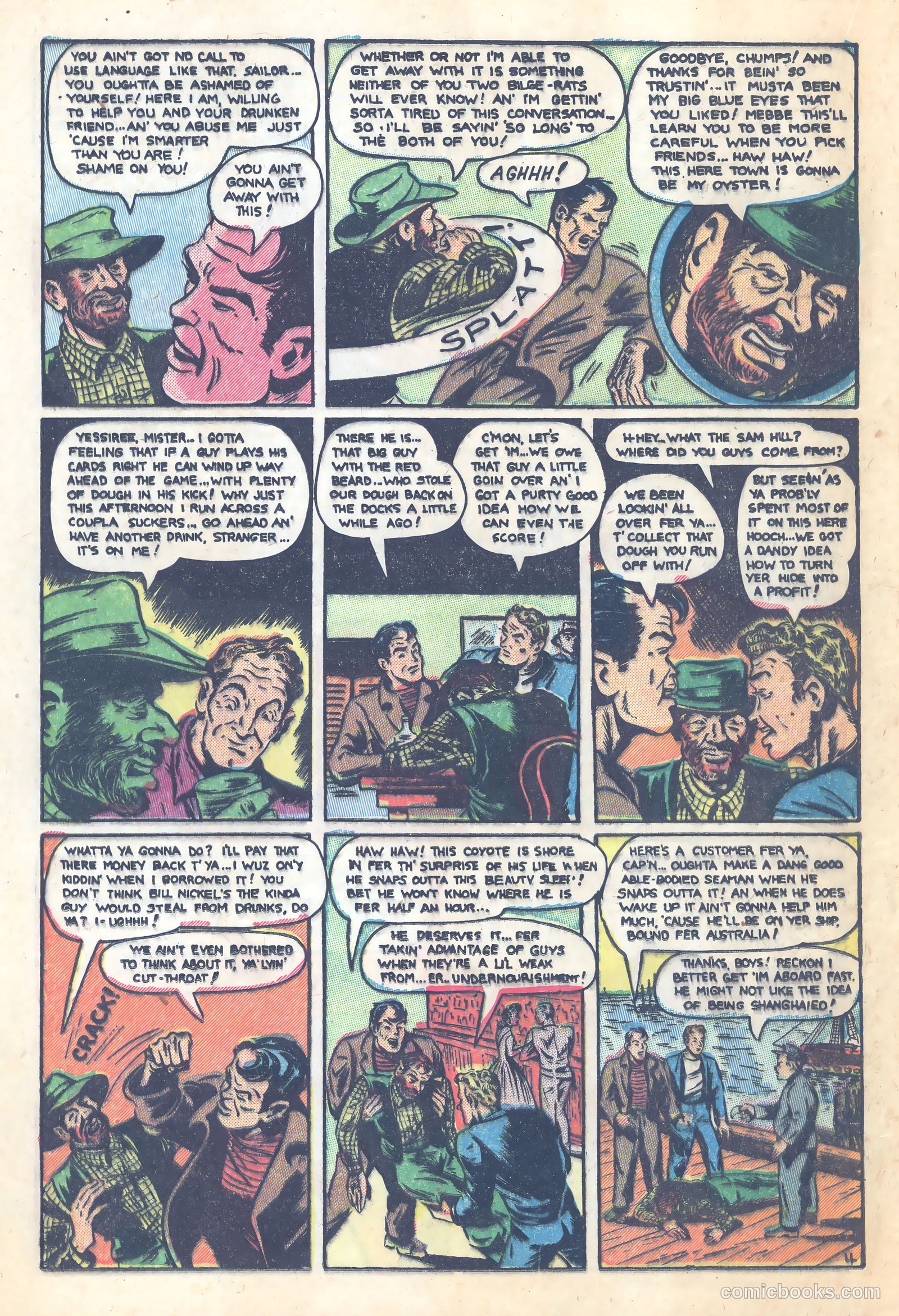 Shocking Mystery Cases #58 (1954) — page 16 of 36