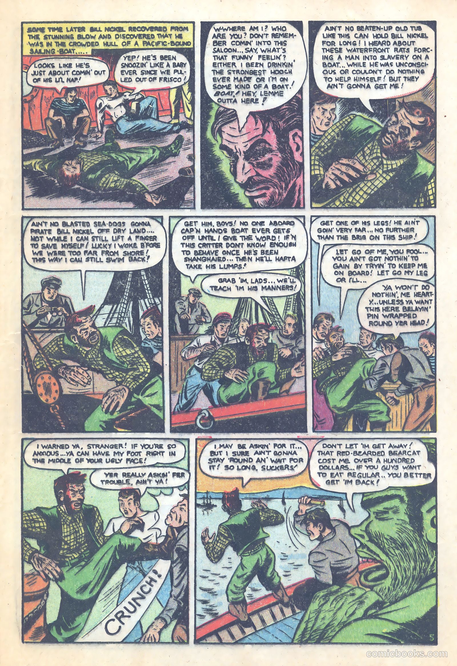 Shocking Mystery Cases #58 (1954) — page 17 of 36