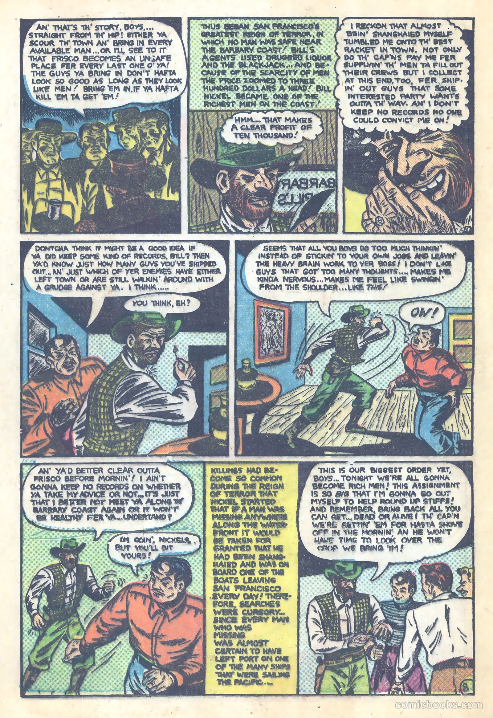 Shocking Mystery Cases #58 (1954) — page 20 of 36