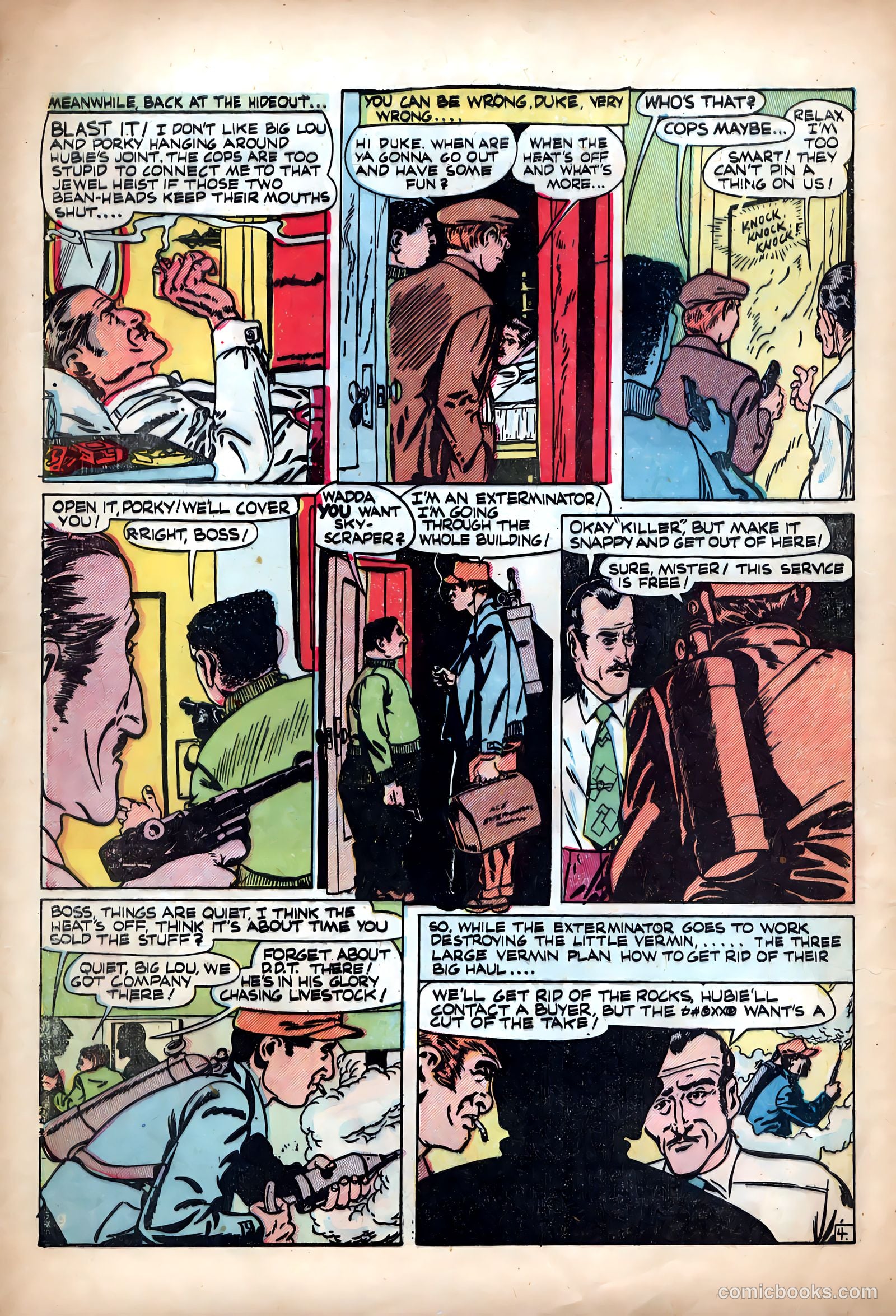 Shocking Mystery Cases #60 (1954) — page 6 of 36