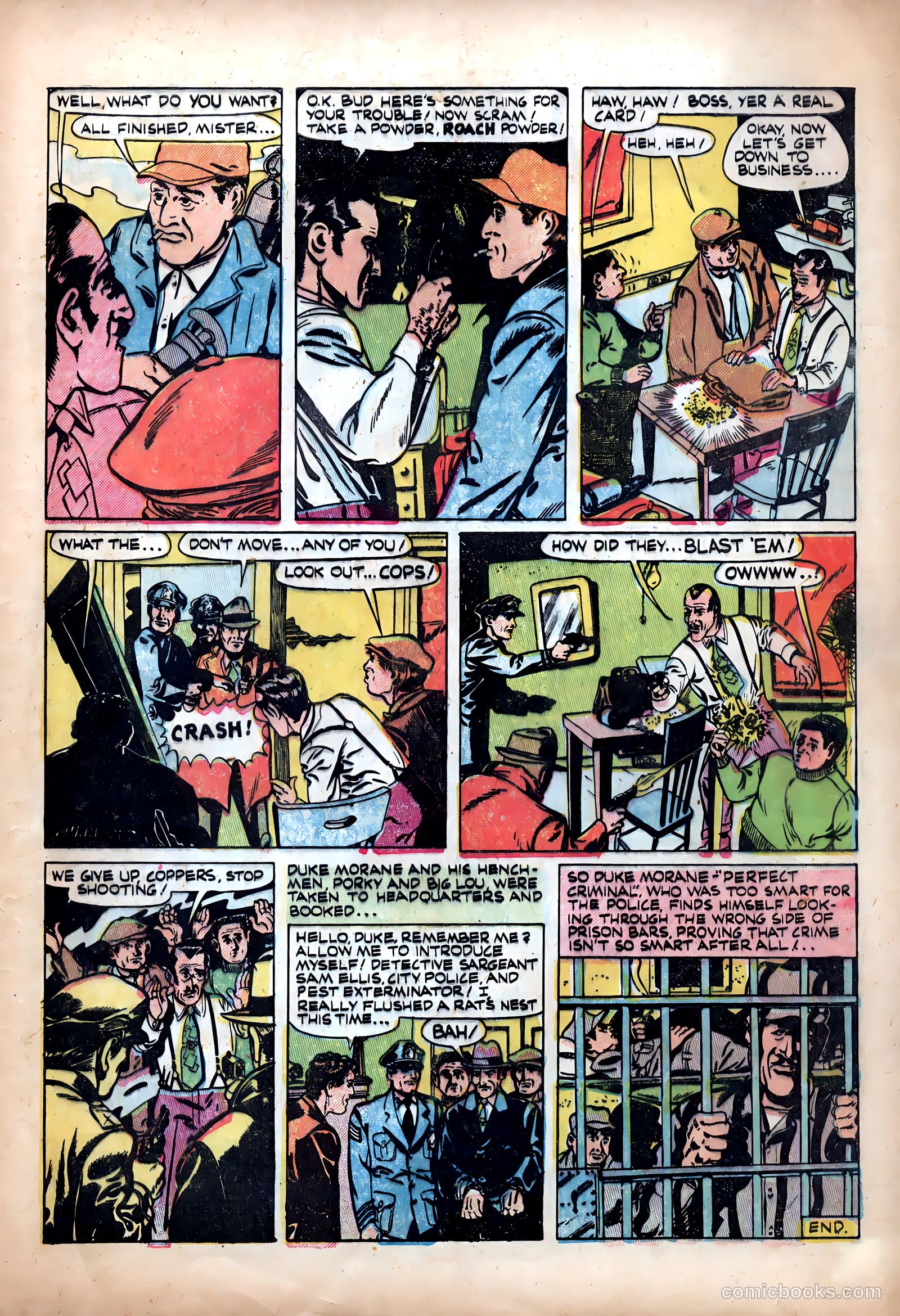 Shocking Mystery Cases #60 (1954) — page 7 of 36