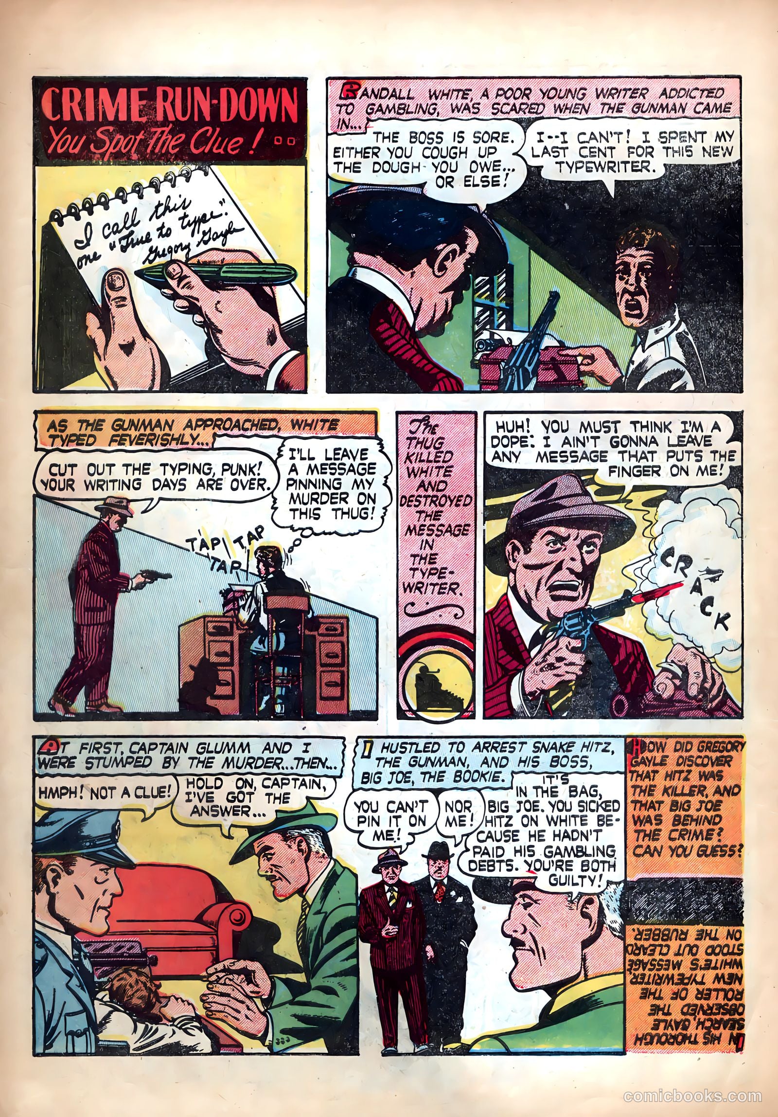 Shocking Mystery Cases #60 (1954) — page 8 of 36