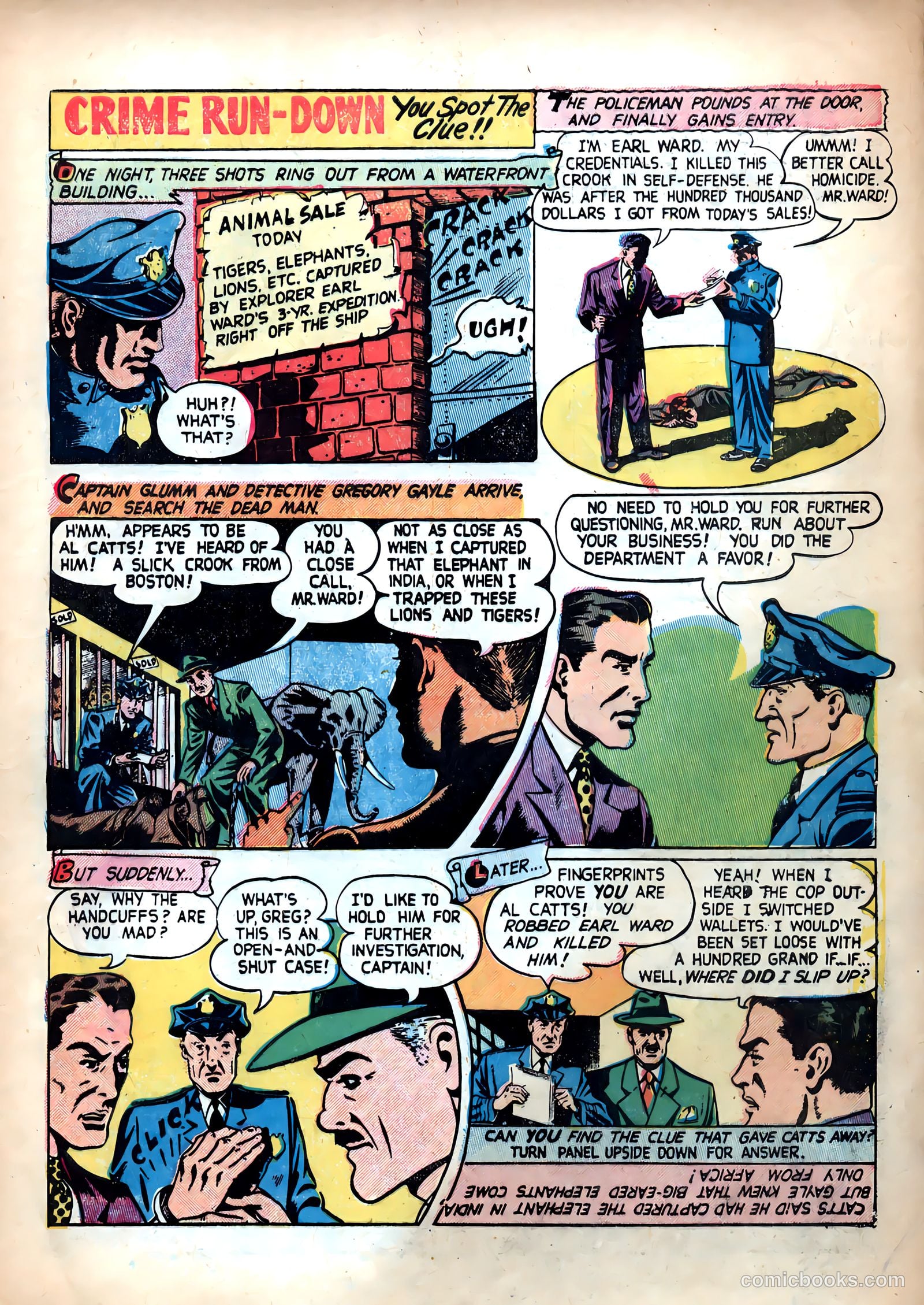 Shocking Mystery Cases #60 (1954) — page 9 of 36
