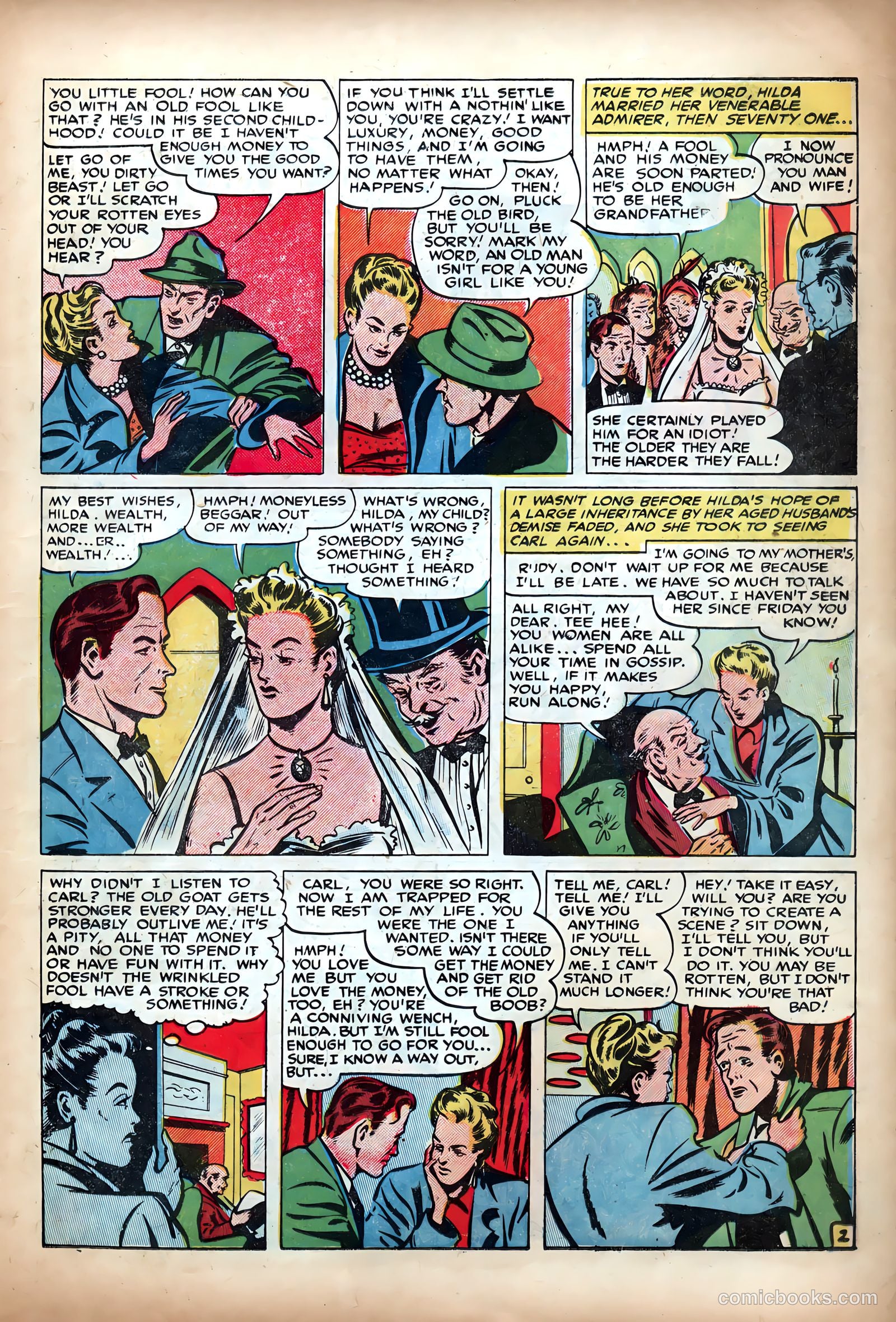 Shocking Mystery Cases #60 (1954) — page 13 of 36