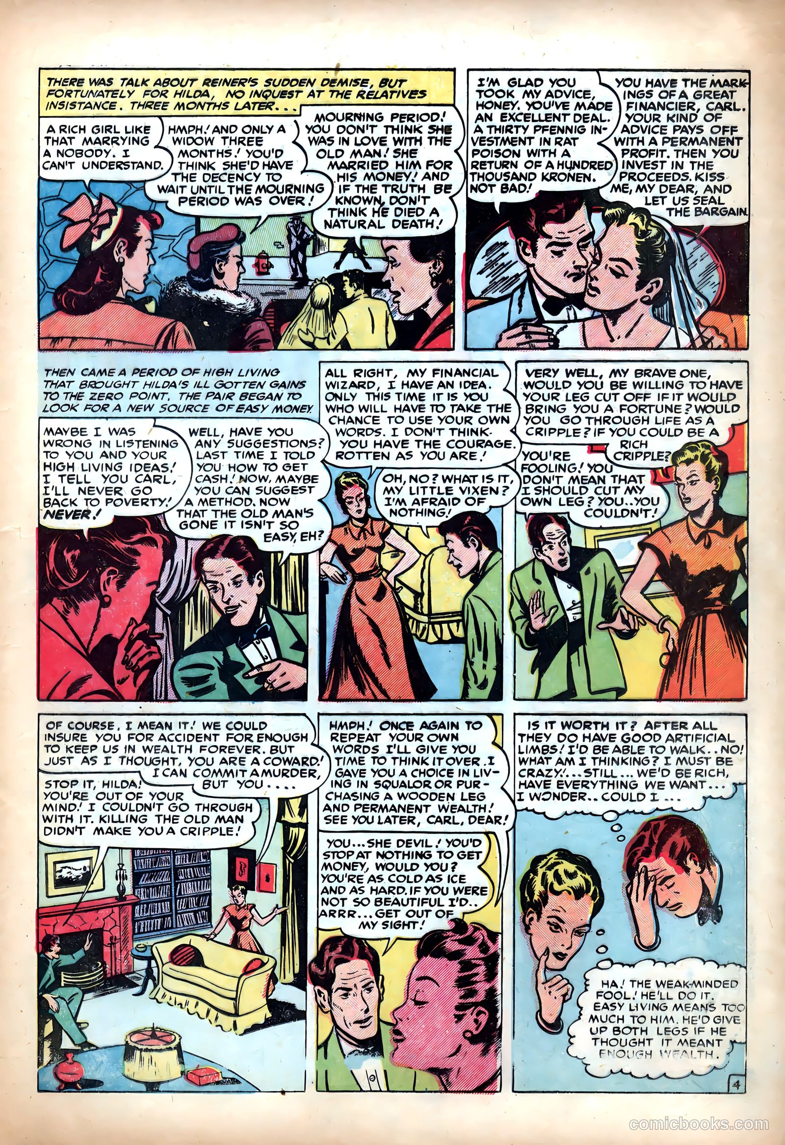 Shocking Mystery Cases #60 (1954) — page 15 of 36