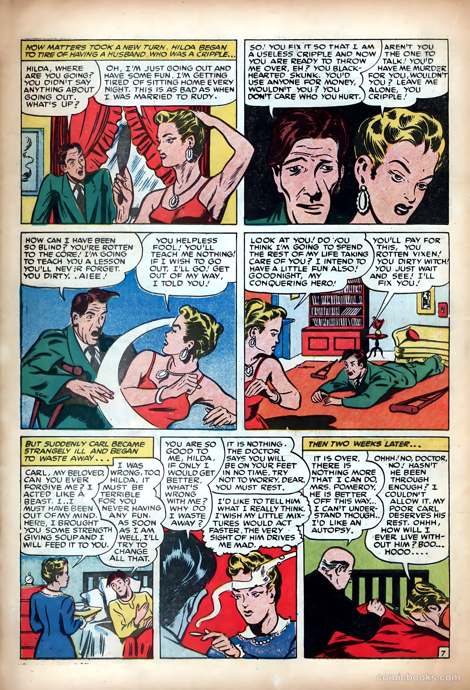 Shocking Mystery Cases #60 (1954) — page 18 of 36