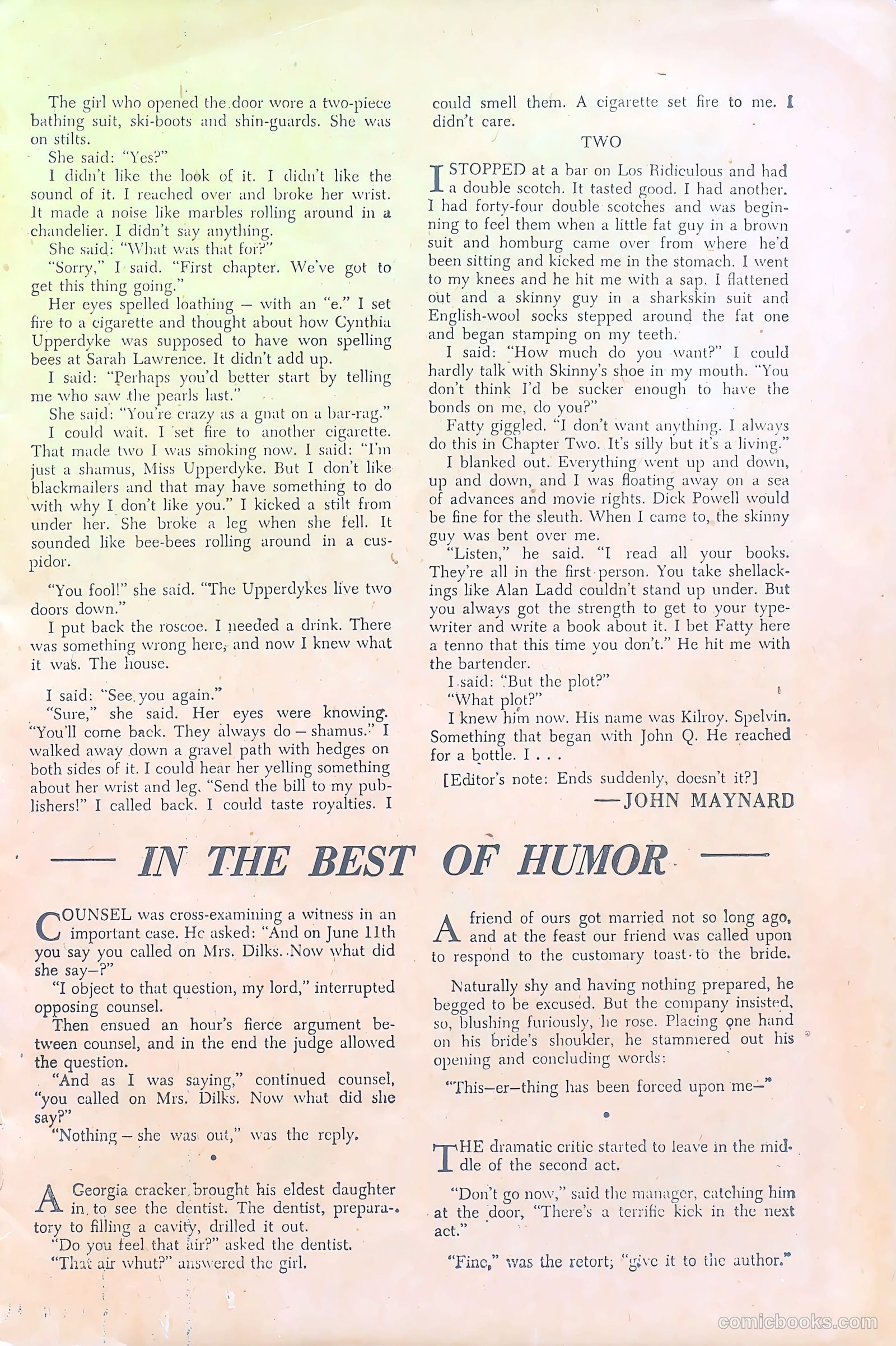 Sideshow #1 (1949) — page 11 of 36