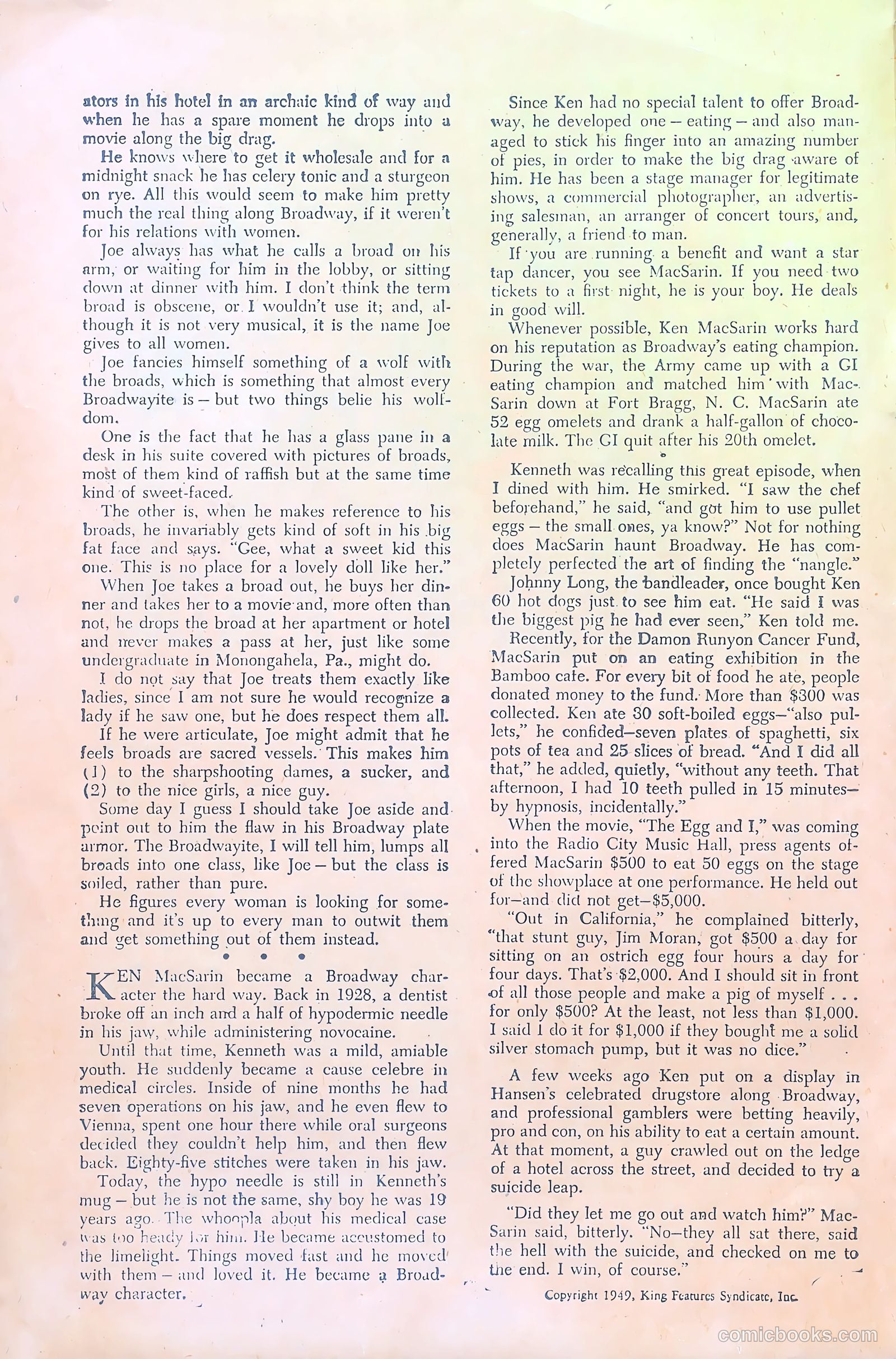 Sideshow #1 (1949) — page 14 of 36
