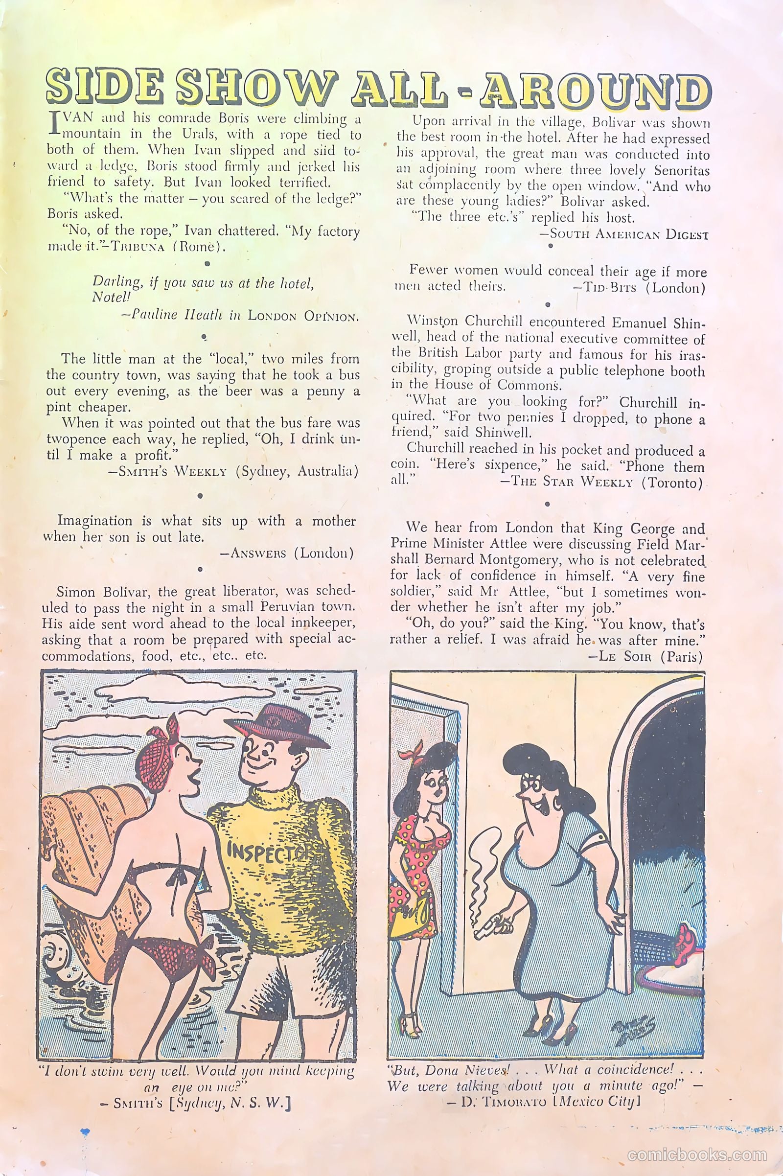 Sideshow #1 (1949) — page 30 of 36