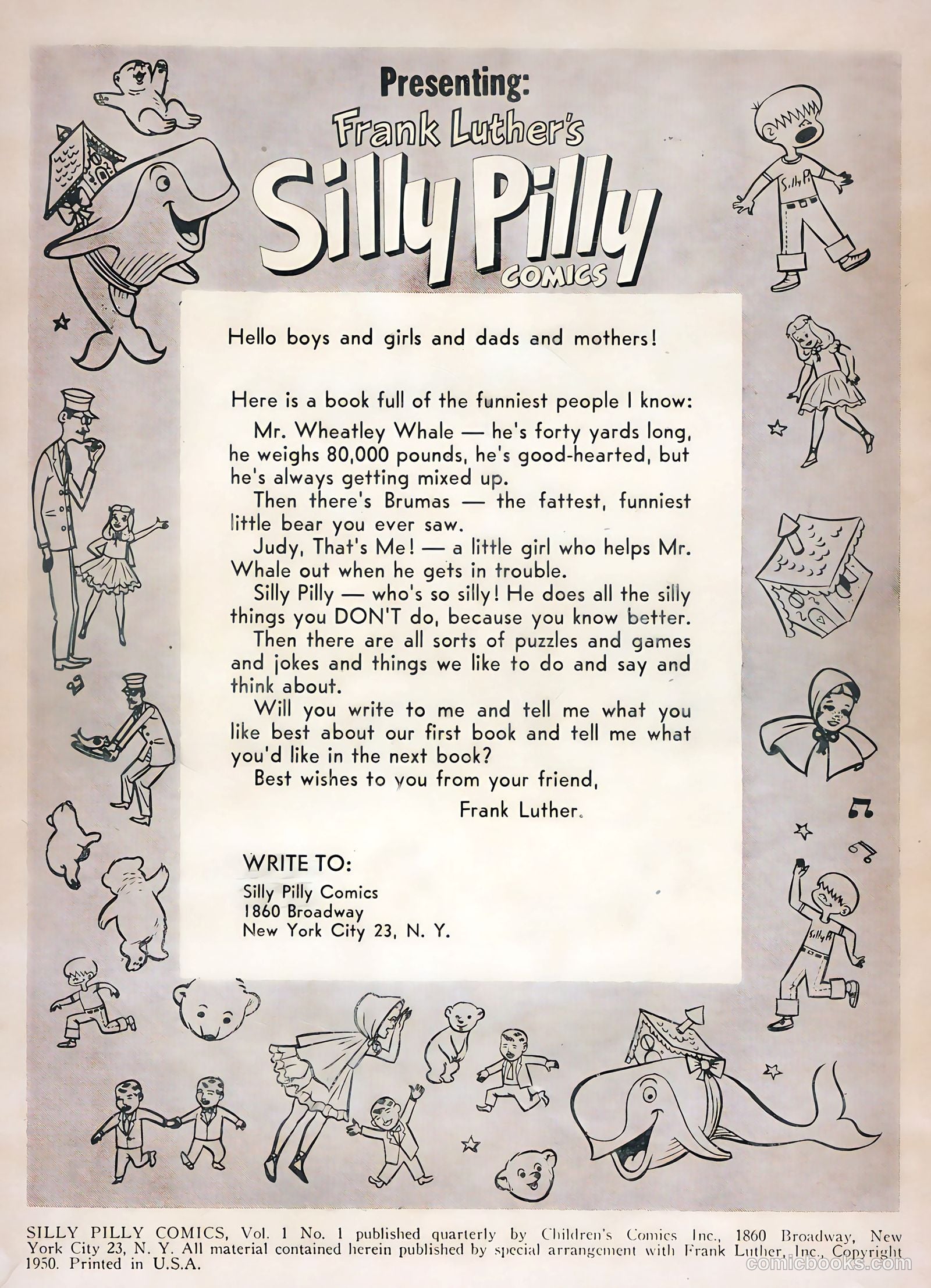 Silly Pilly Comics #1 (1950) — page 2 of 36