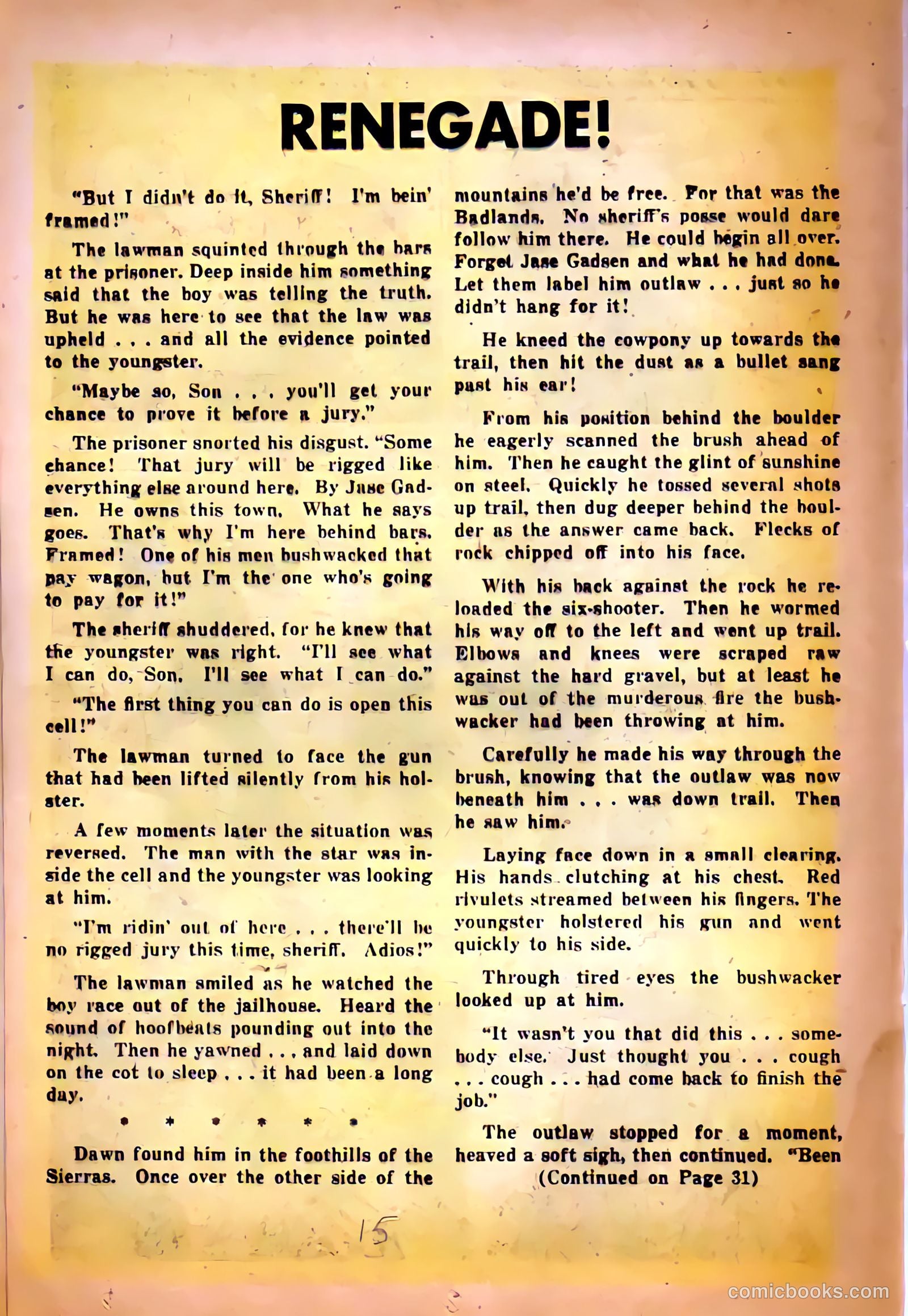 Silver Kid Western #5 (1955) — page 15 of 26