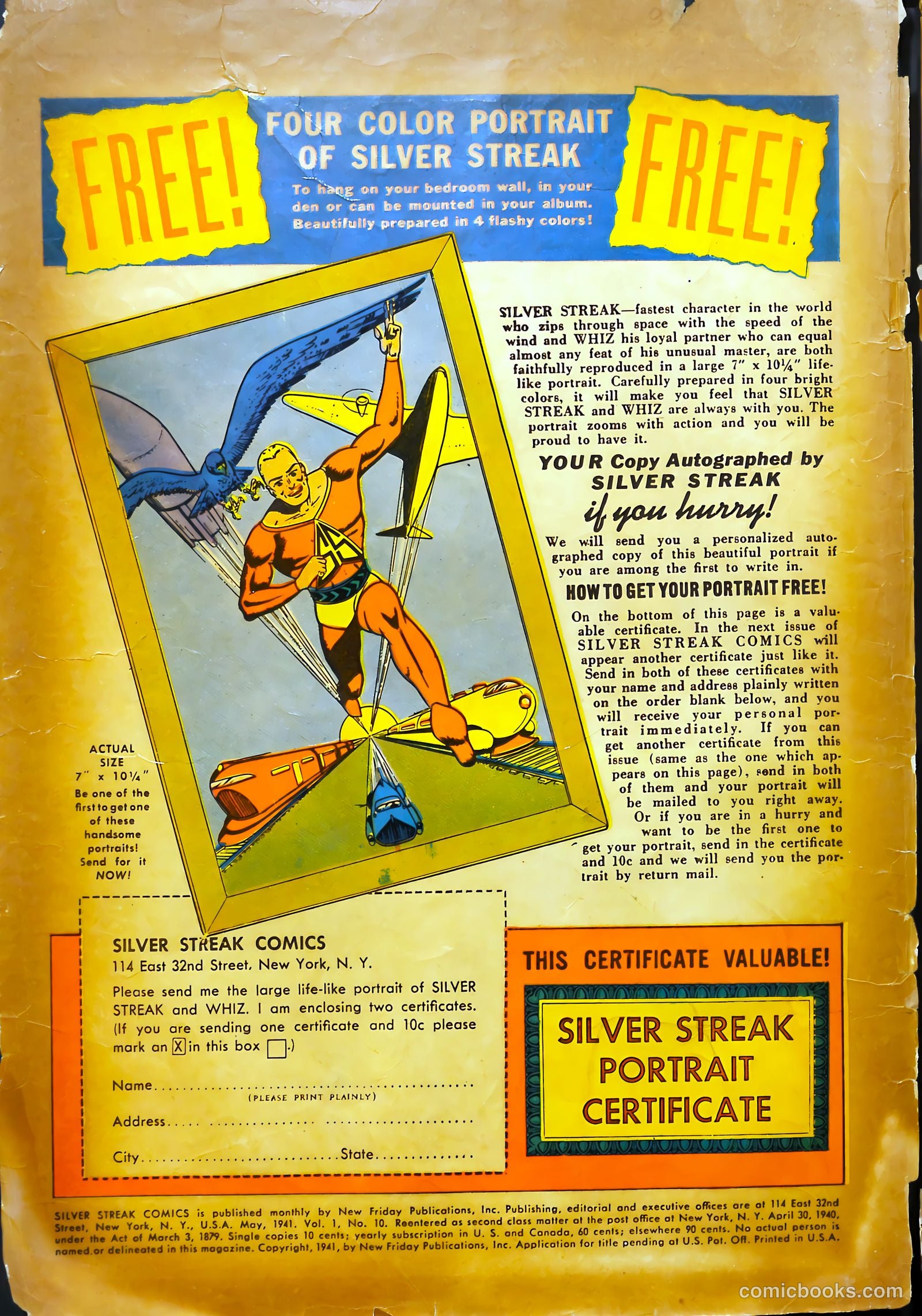 Silver Streak Comics #10 (1941) — page 2 of 69