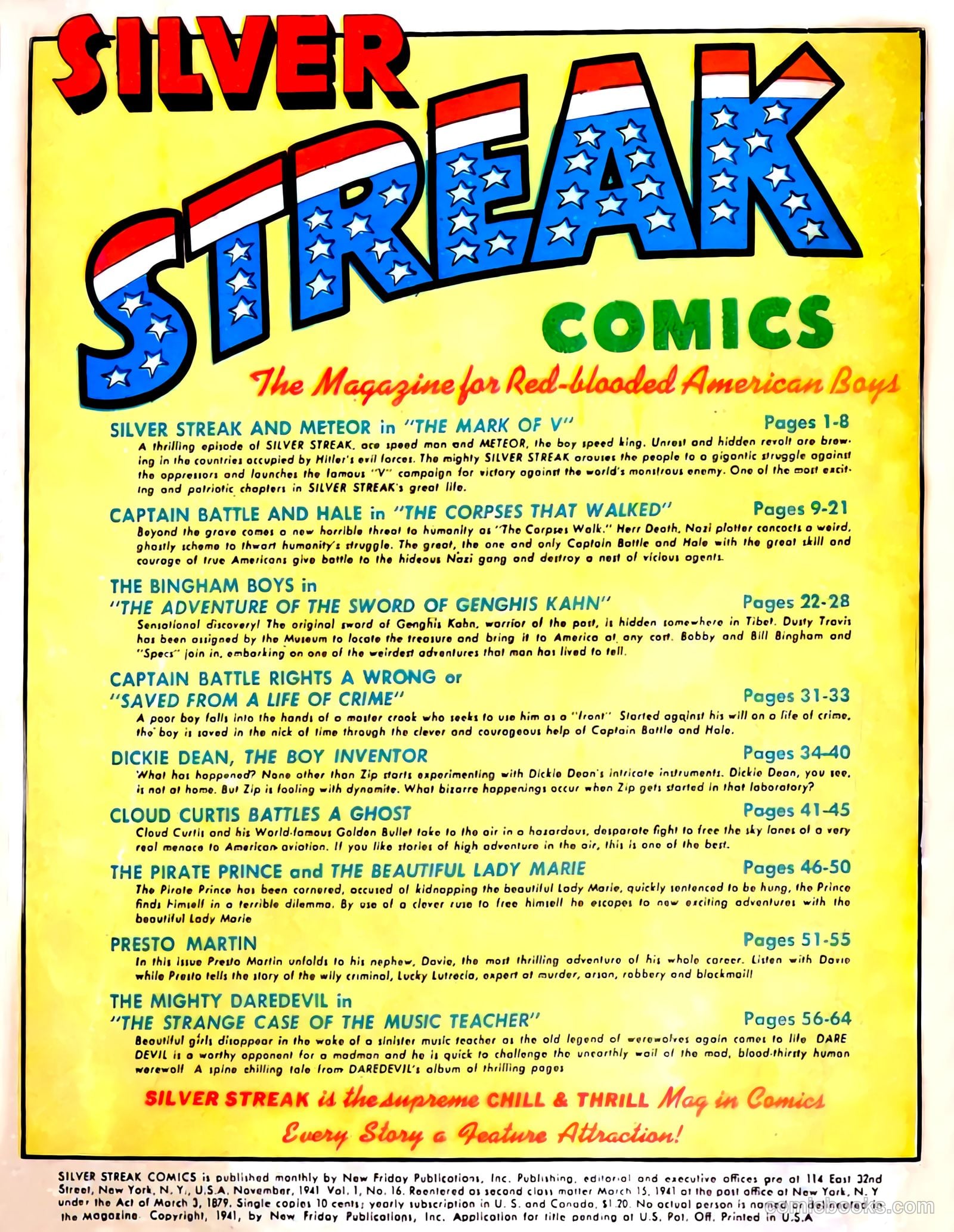 Silver Streak Comics #16 (1941) — page 2 of 67
