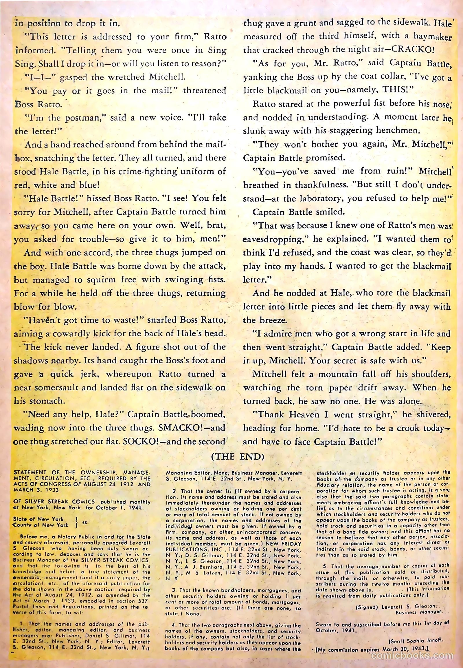 Silver Streak Comics #18 (1942) — page 50 of 69