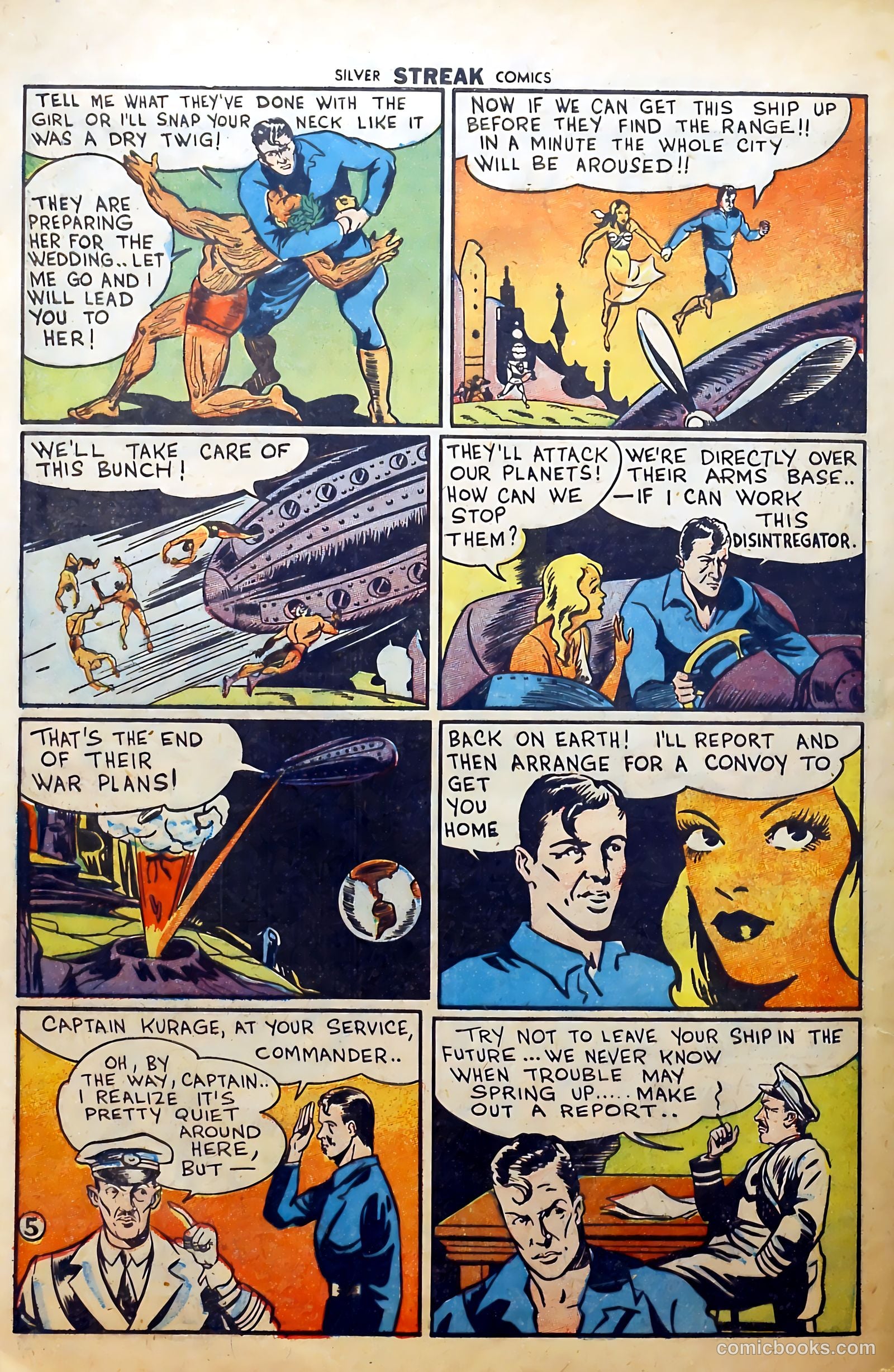 Silver Streak Comics #2 (1940) — page 60 of 68