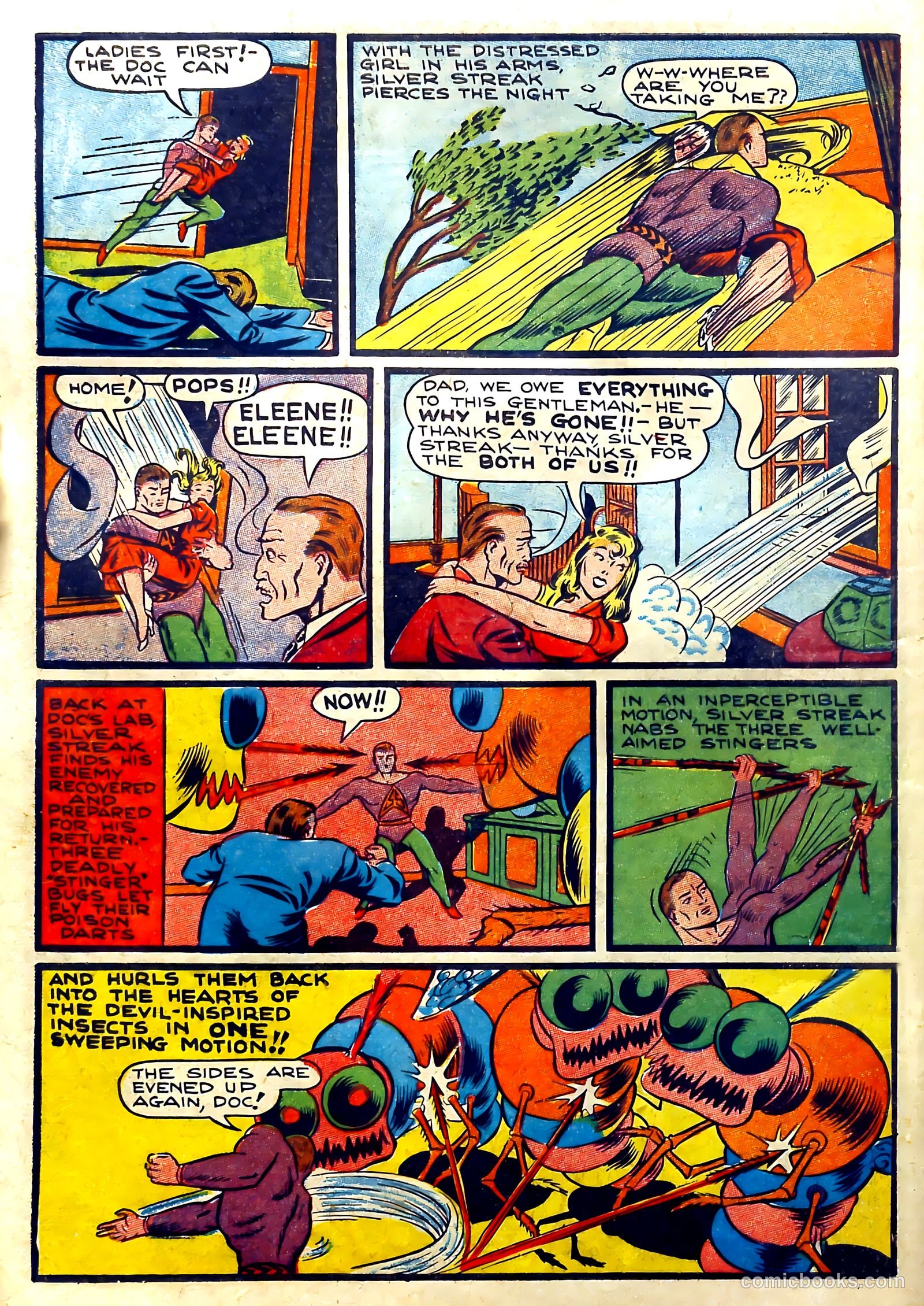 Silver Streak Comics #4 (1940) — page 8 of 69