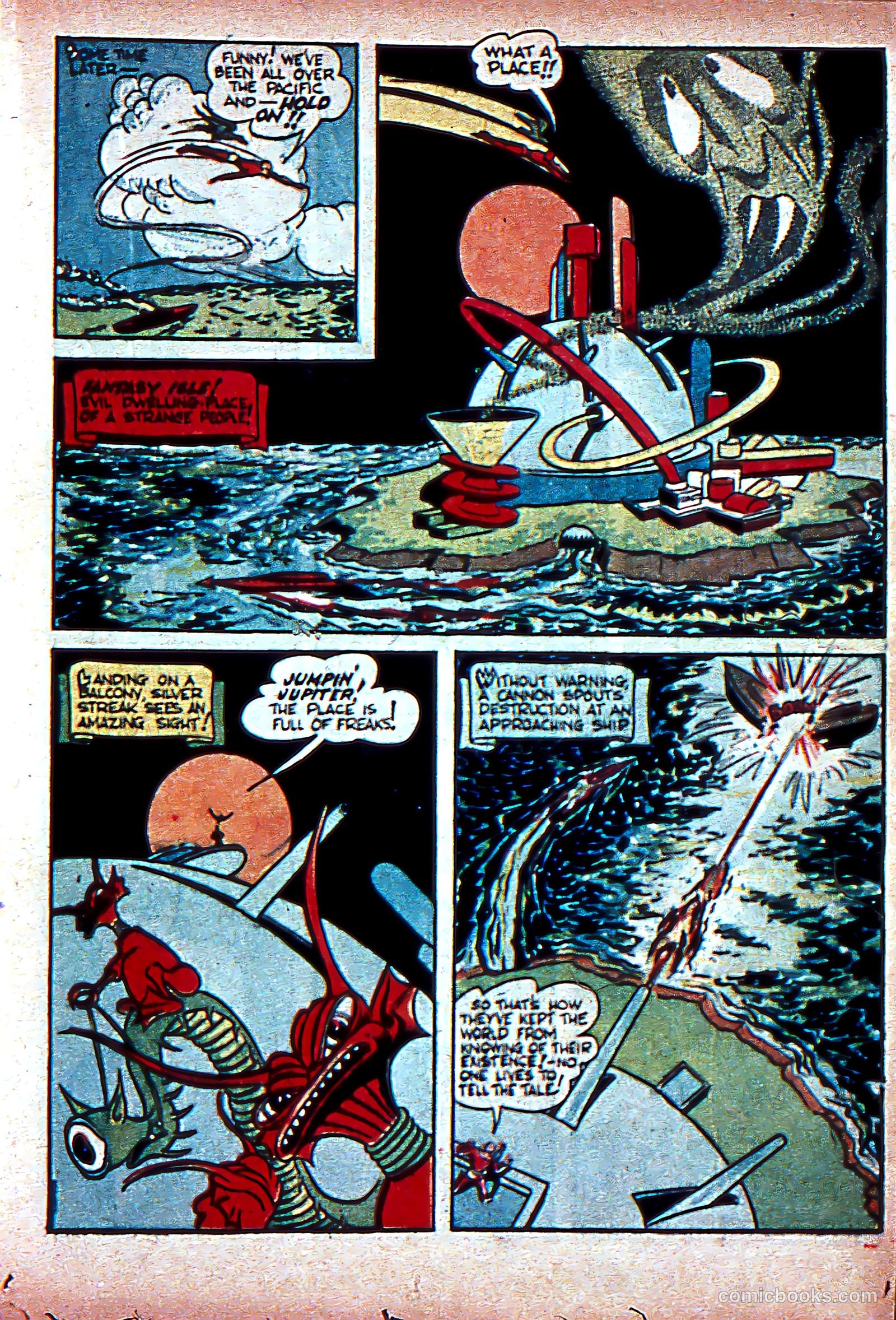 Silver Streak Comics #7 (1941) — page 34 of 70