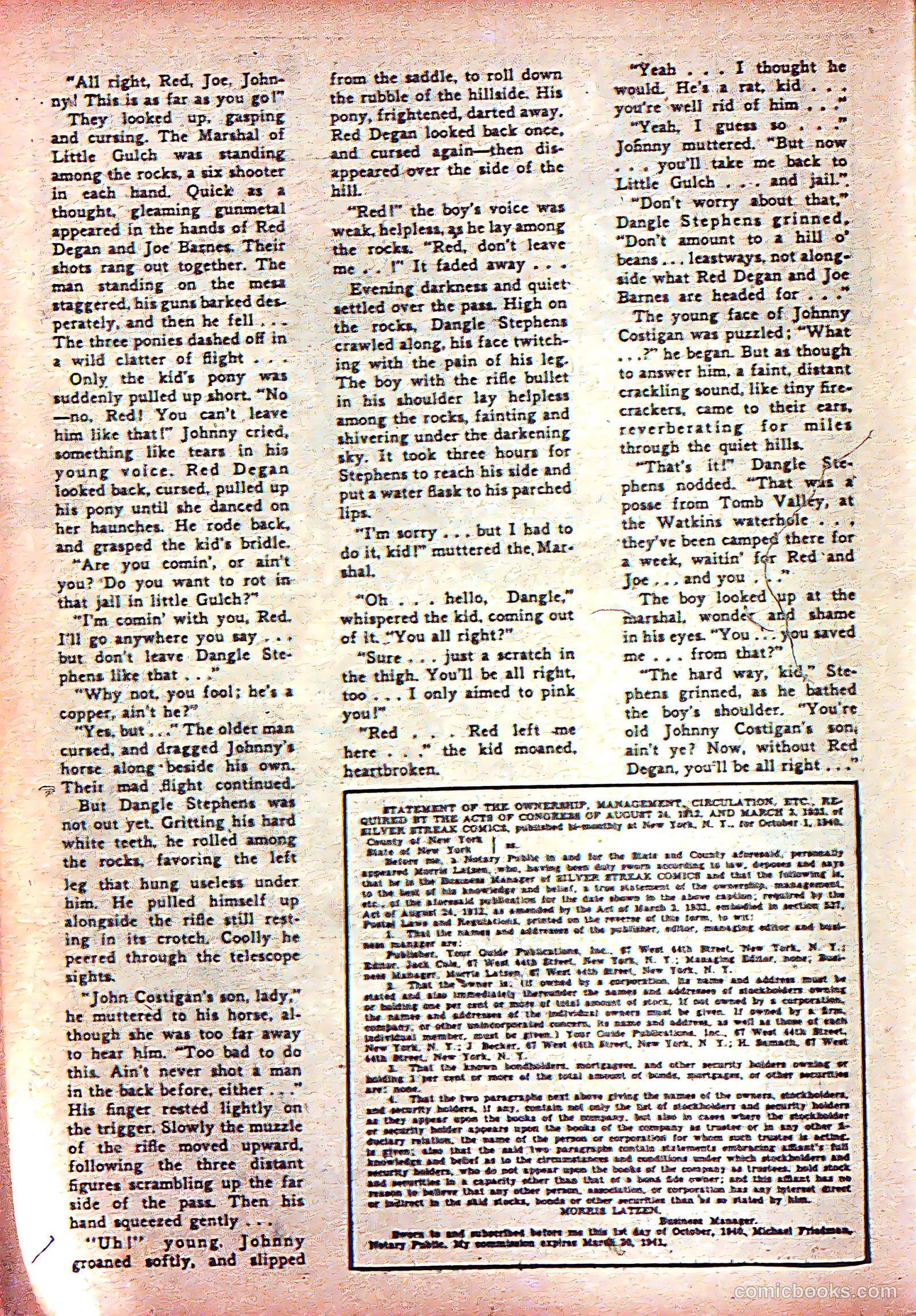 Silver Streak Comics #7 (1941) — page 52 of 70