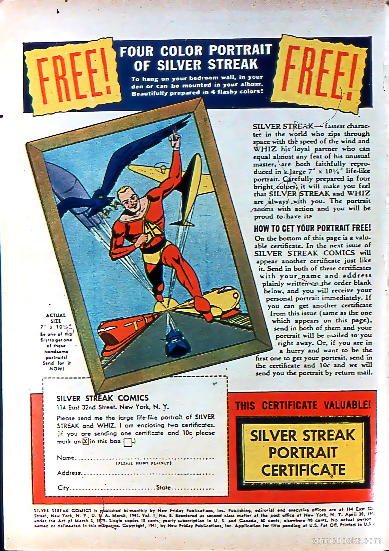 Silver Streak Comics #8 (1941) — page 3 of 69