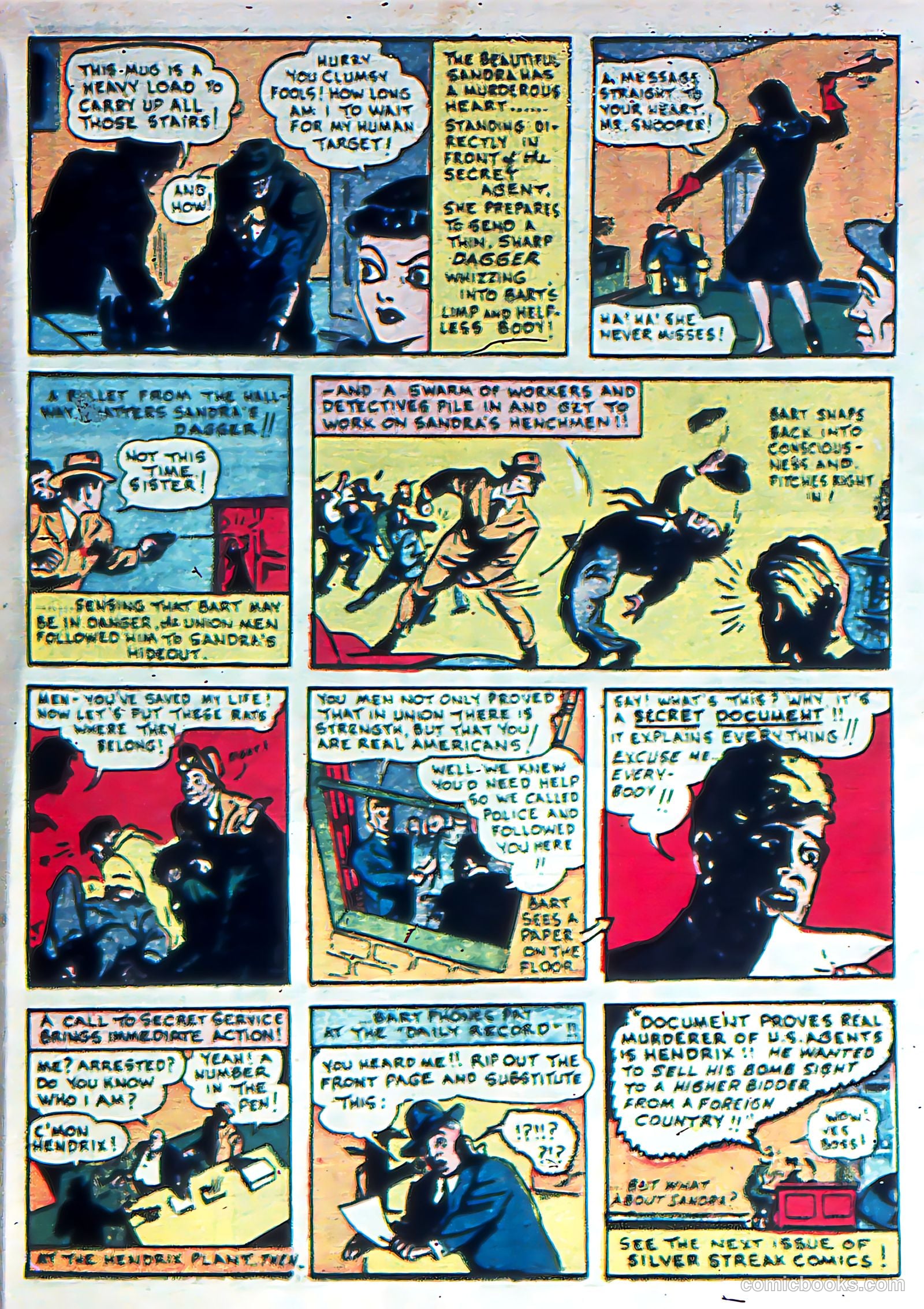 Silver Streak Comics #8 (1941) — page 40 of 69