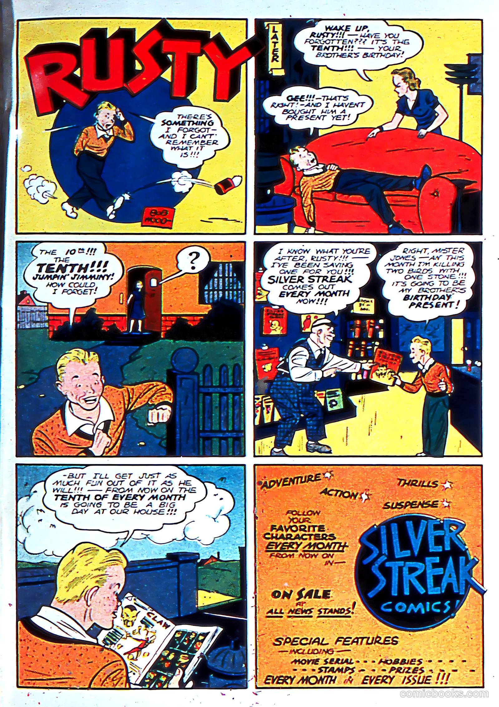 Silver Streak Comics #8 (1941) — page 68 of 69