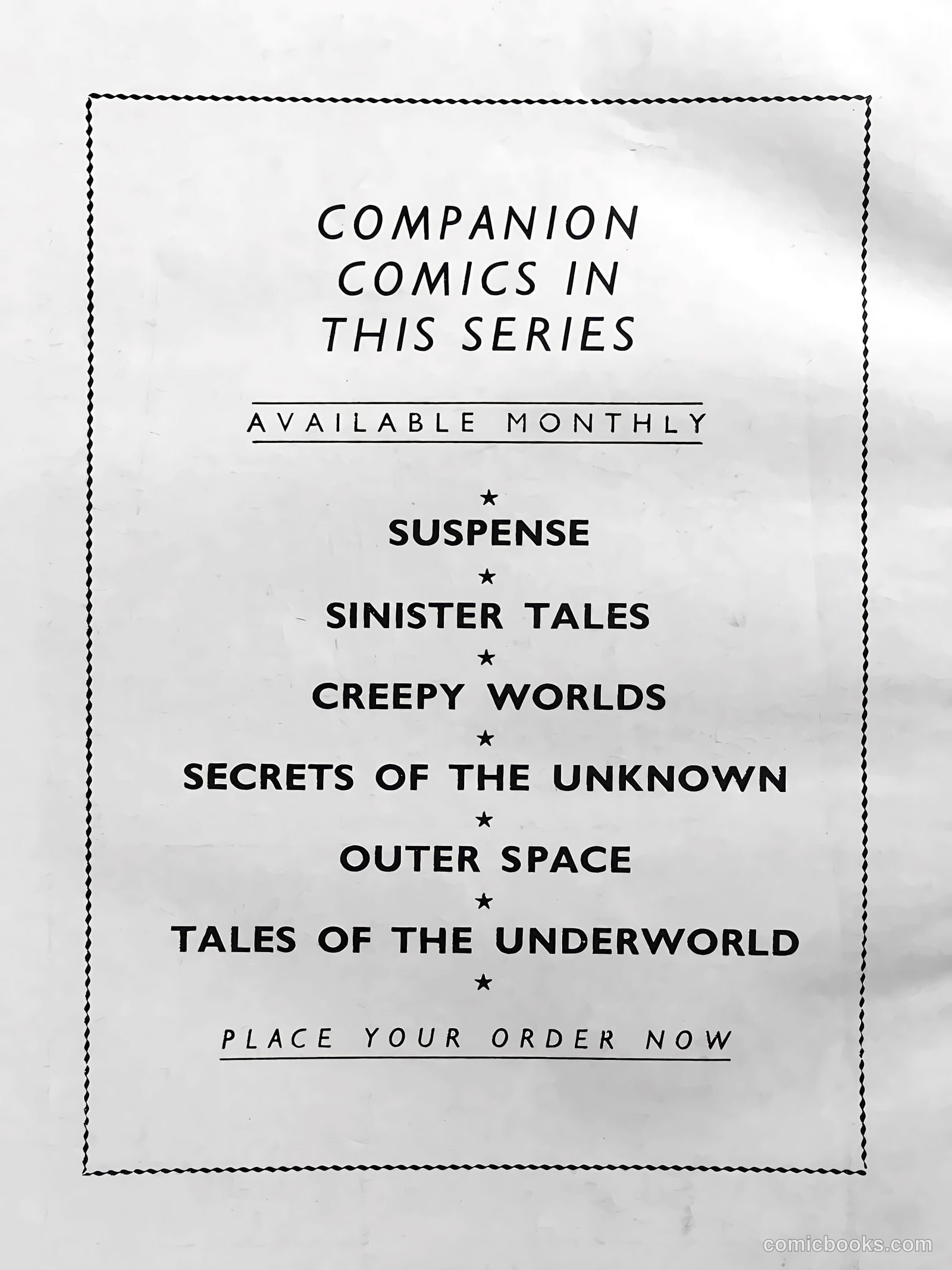 Sinister Tales #17 — page 68 of 68