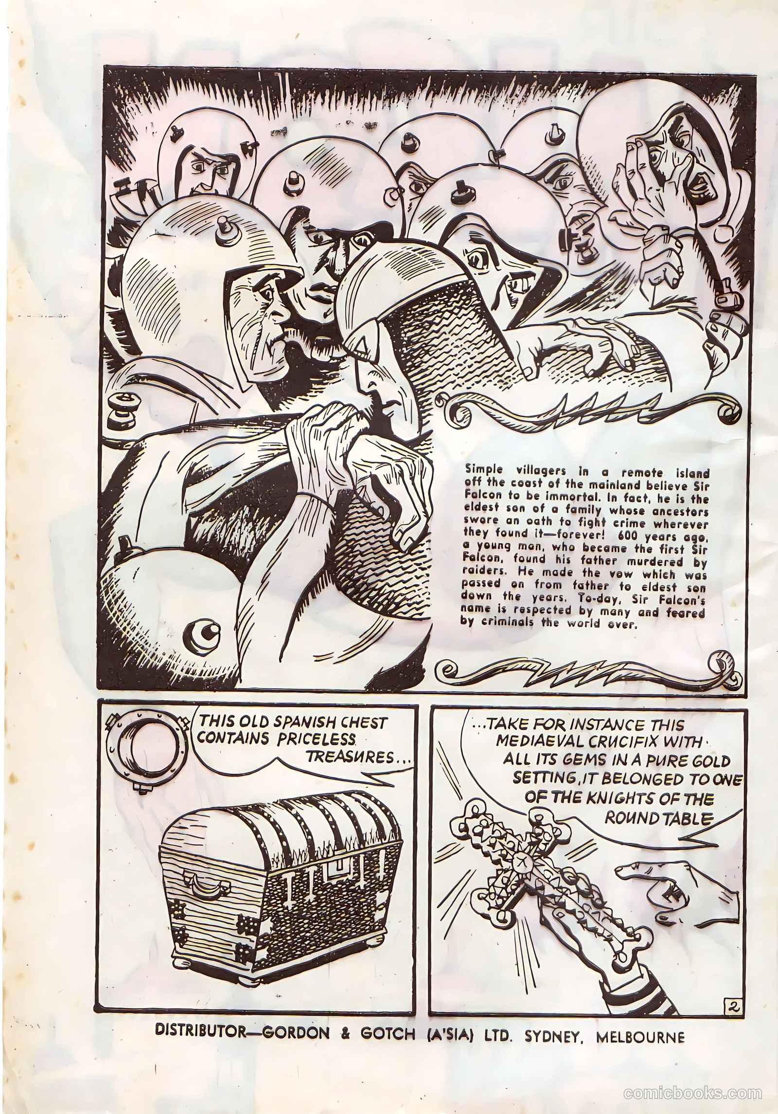 Sir Falcon #46 (1959) — page 2 of 24