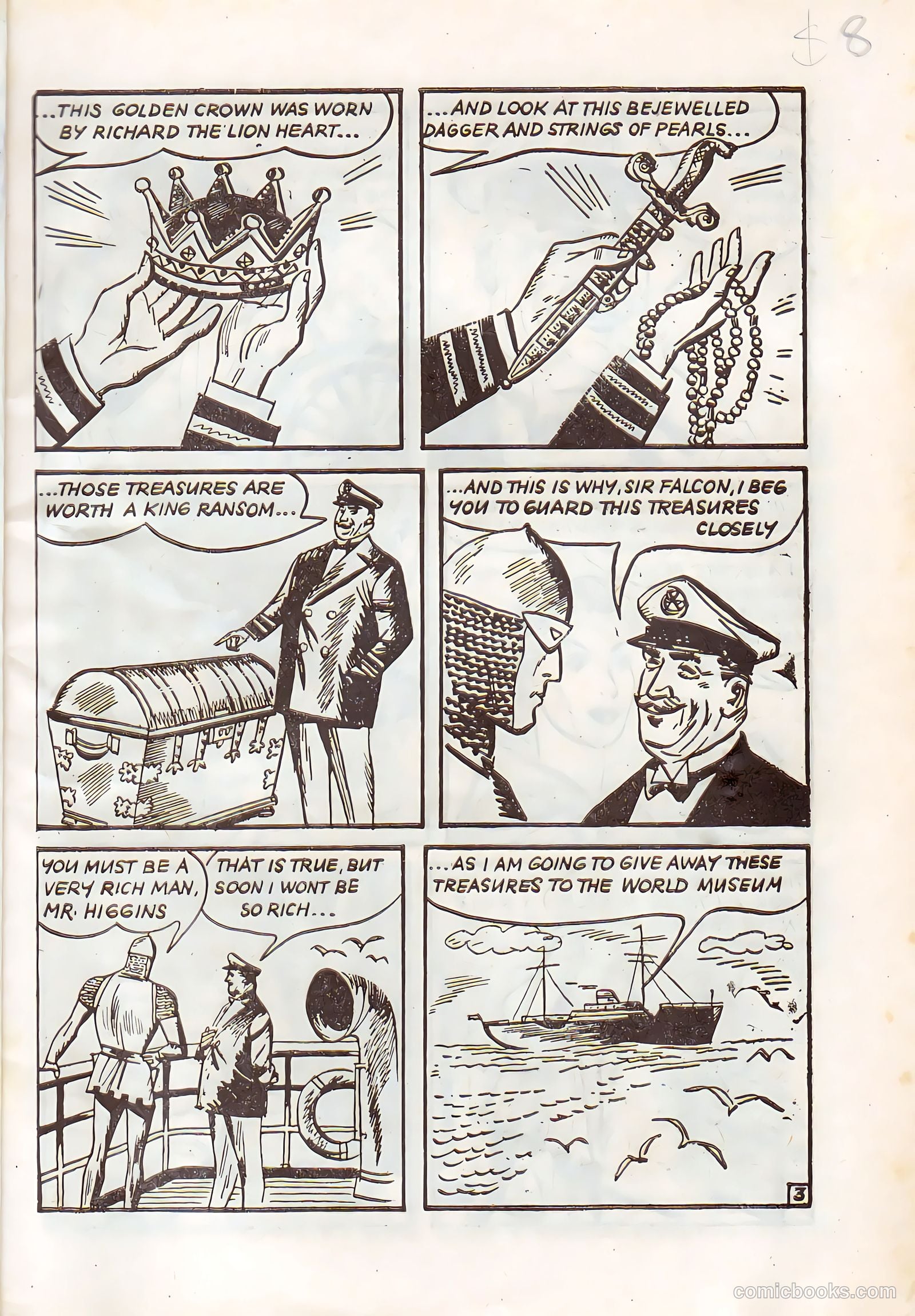 Sir Falcon #46 (1959) — page 3 of 24