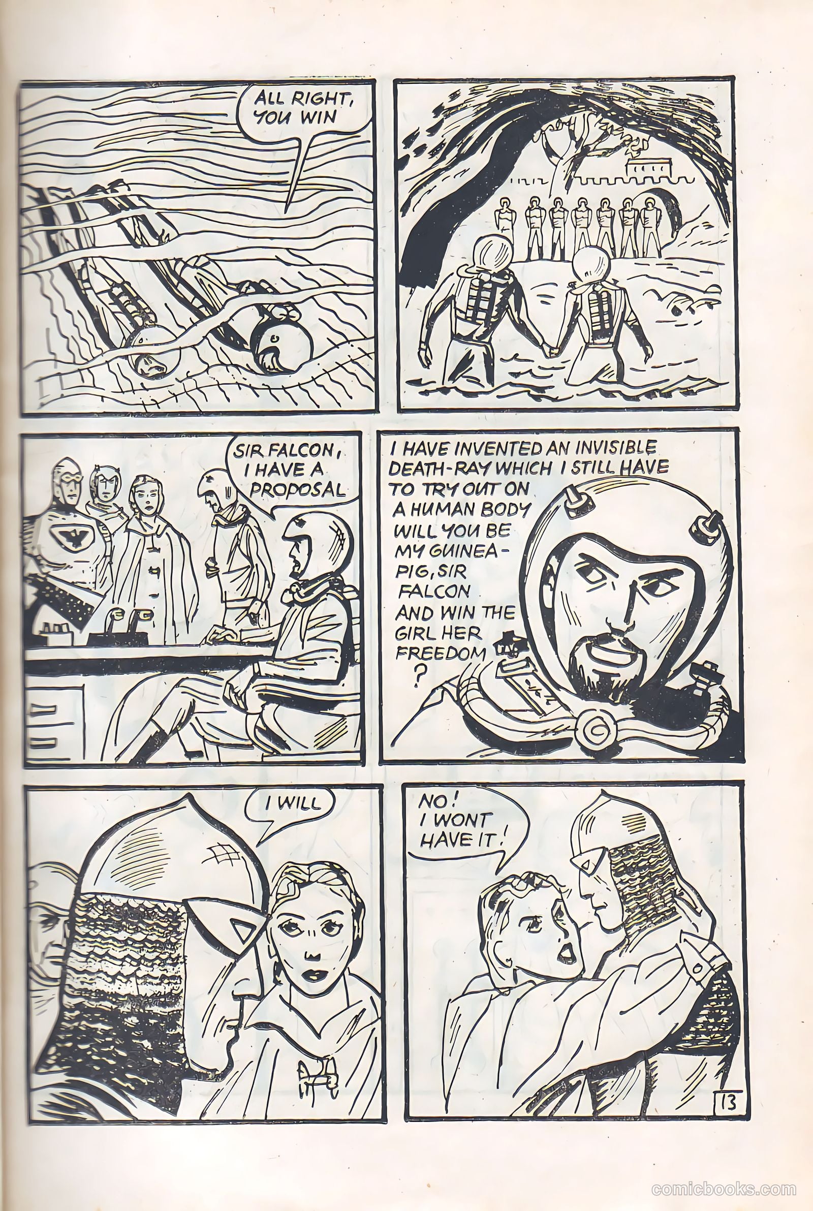 Sir Falcon #46 (1959) — page 13 of 24