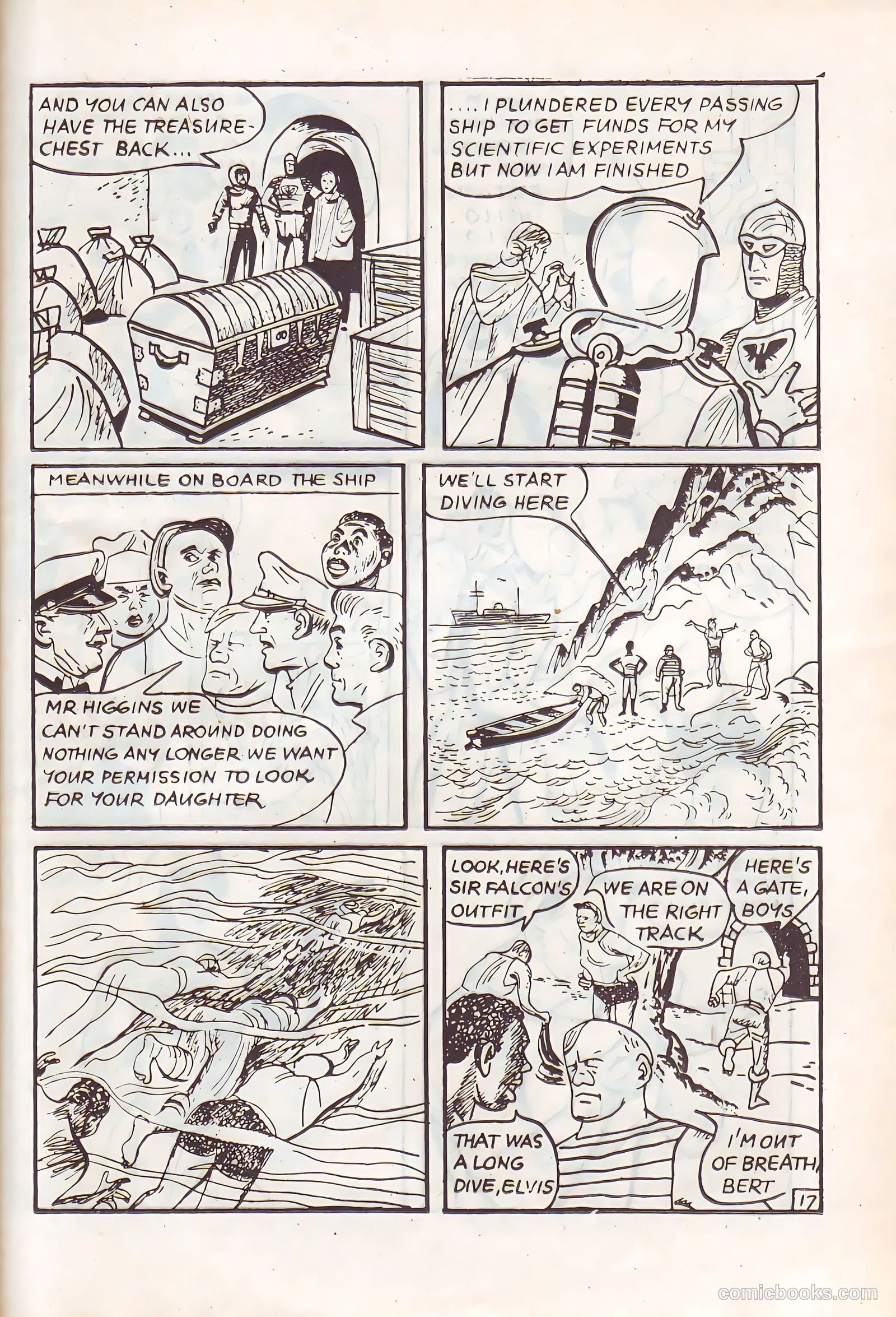 Sir Falcon #46 (1959) — page 17 of 24