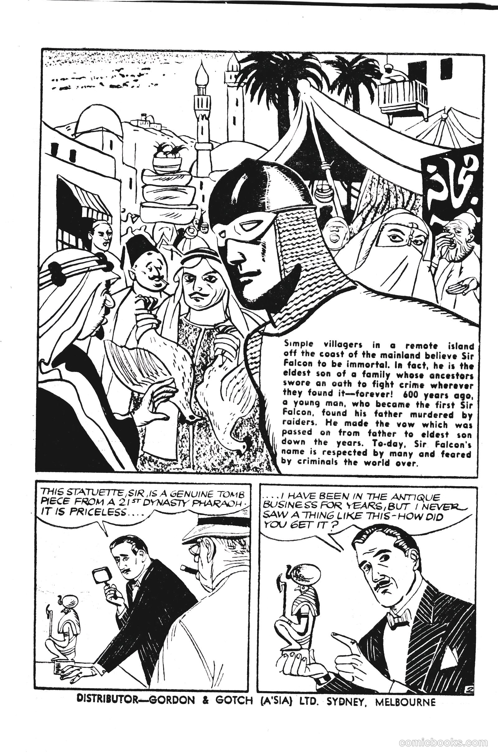 Sir Falcon #53 (1960) — page 2 of 24