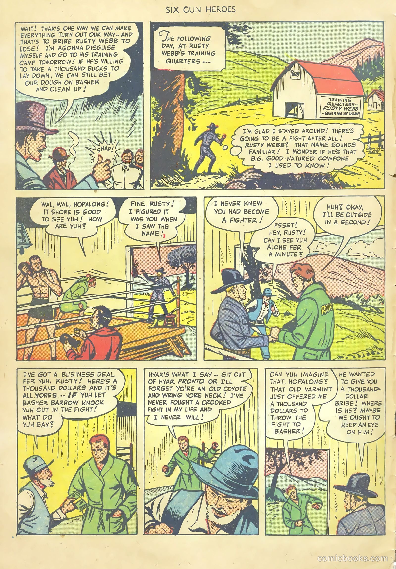 Six-Gun Heroes #1 (1950) — page 6 of 36