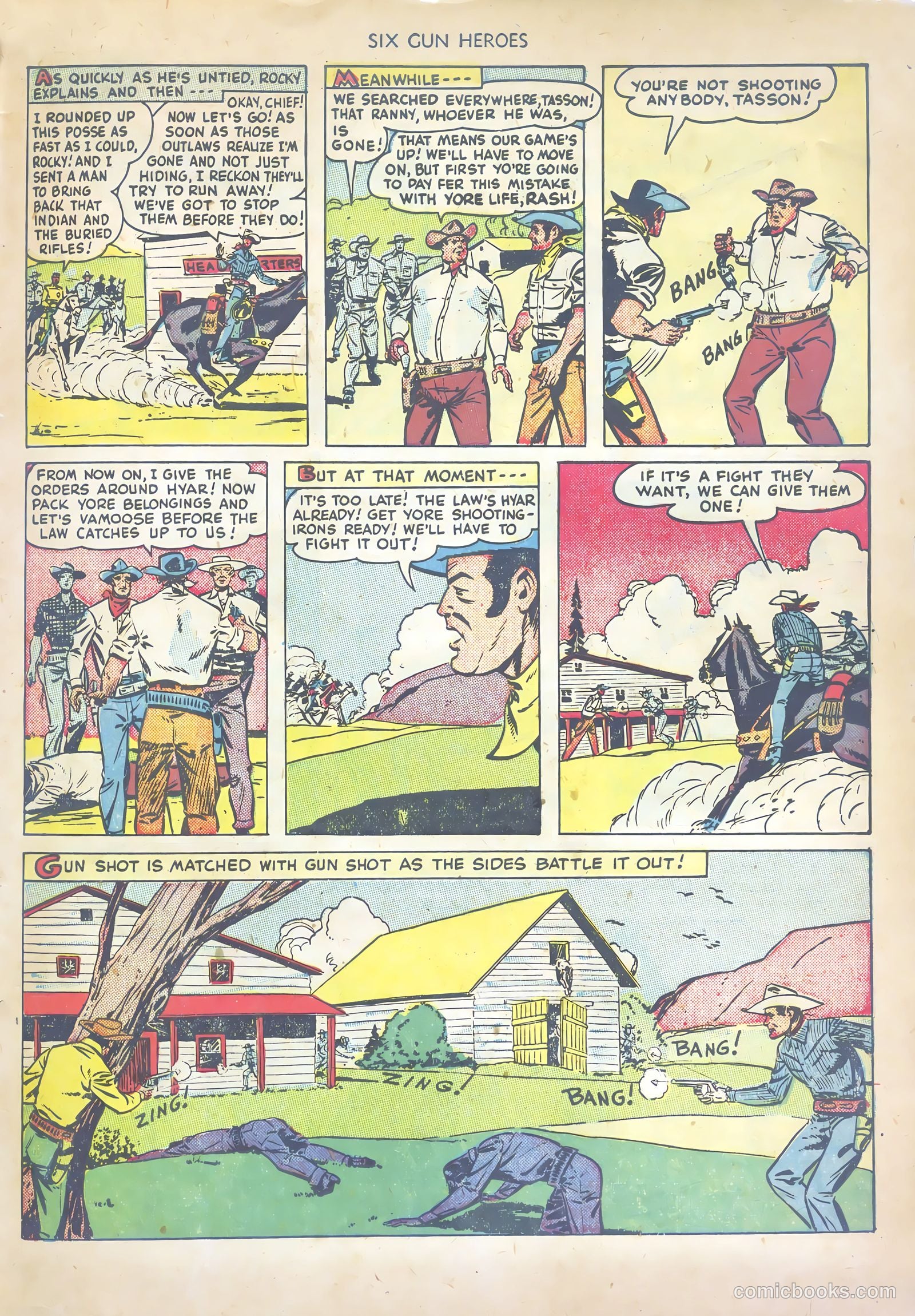 Six-Gun Heroes #1 (1950) — page 33 of 36