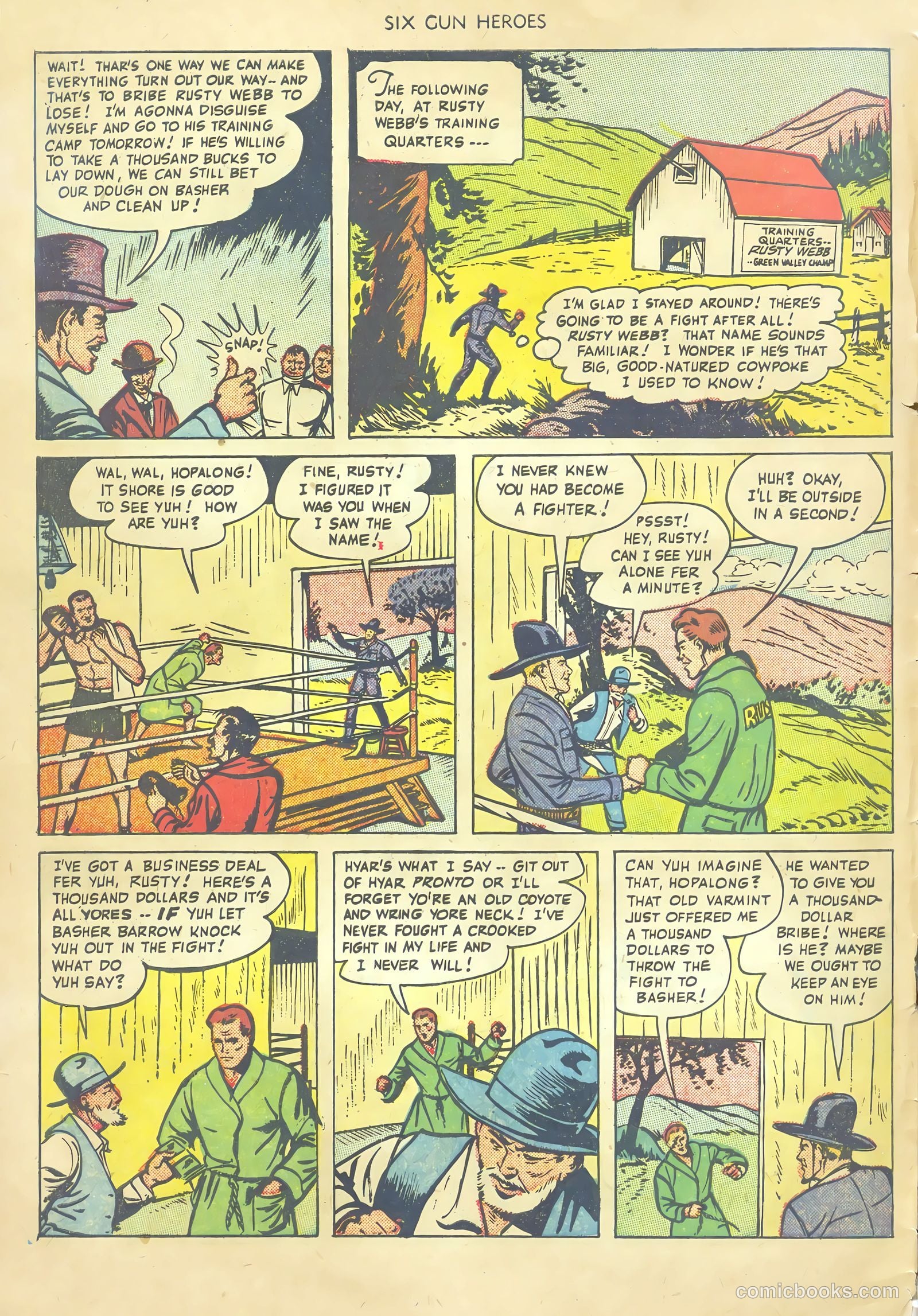 Six-Gun Heroes #1 (1950) — page 6 of 36