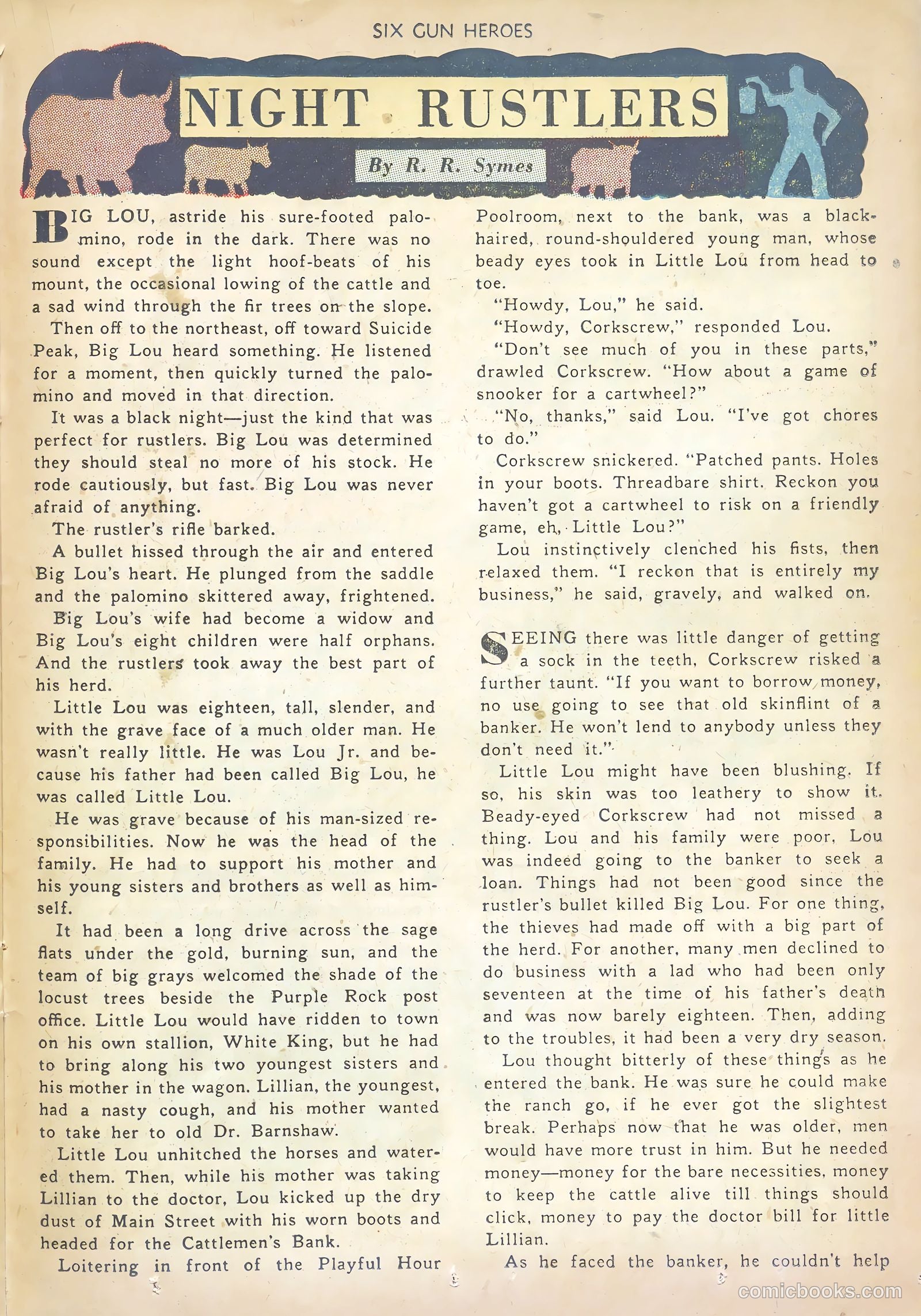 Six-Gun Heroes #1 (1950) — page 23 of 36