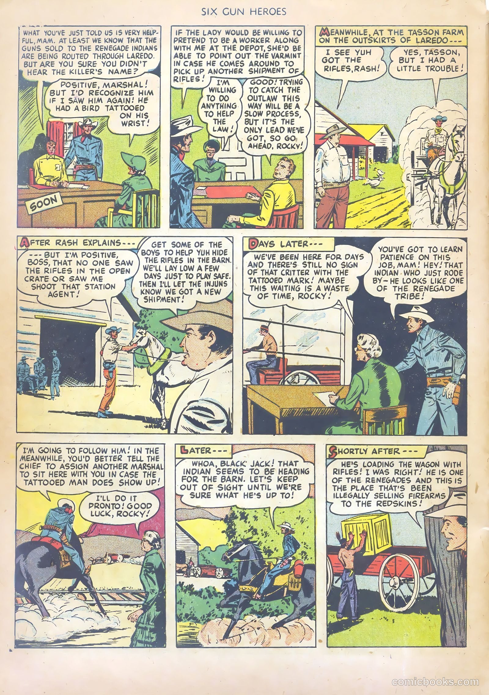 Six-Gun Heroes #1 (1950) — page 28 of 36