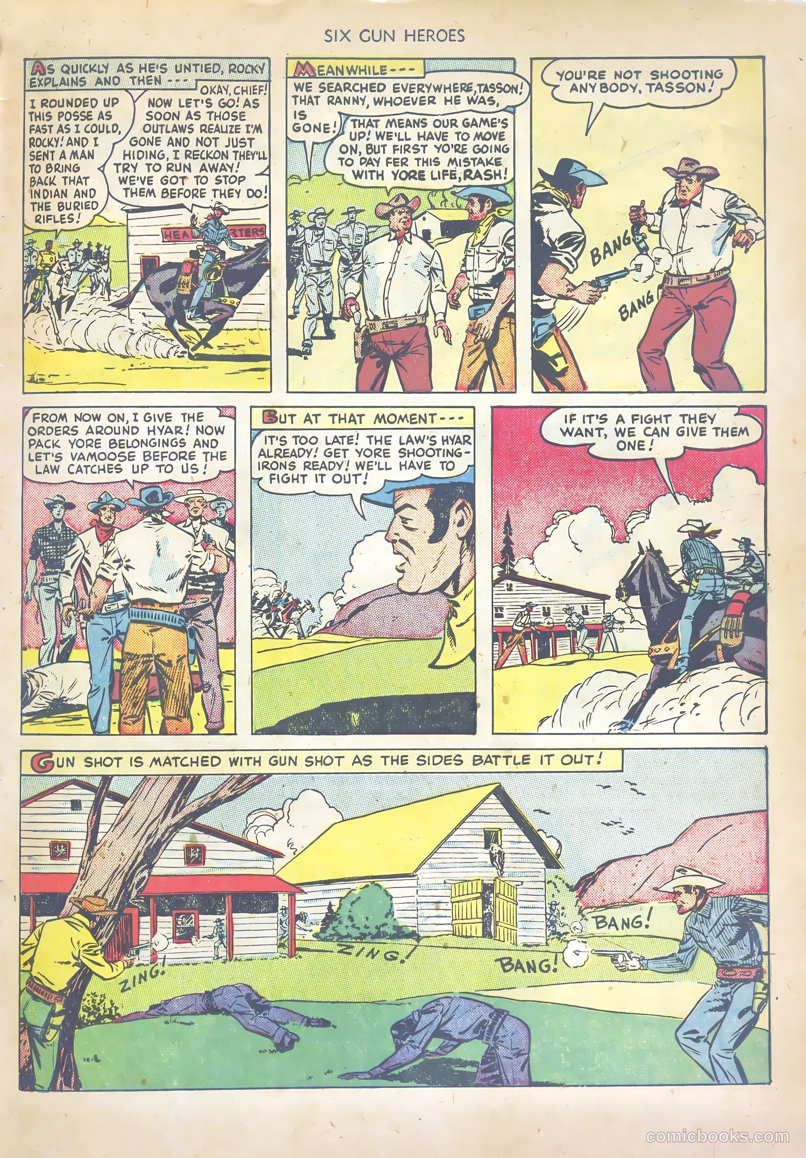 Six-Gun Heroes #1 (1950) — page 33 of 36