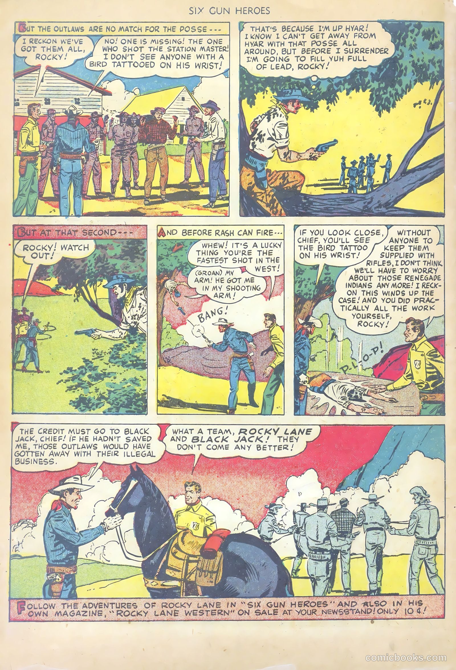 Six-Gun Heroes #1 (1950) — page 34 of 36