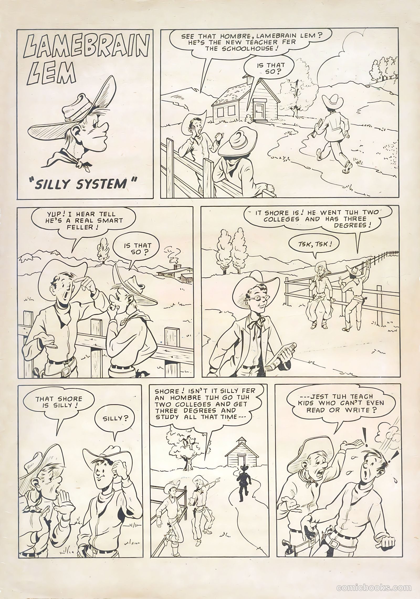 Six-Gun Heroes #1 (1950) — page 35 of 36
