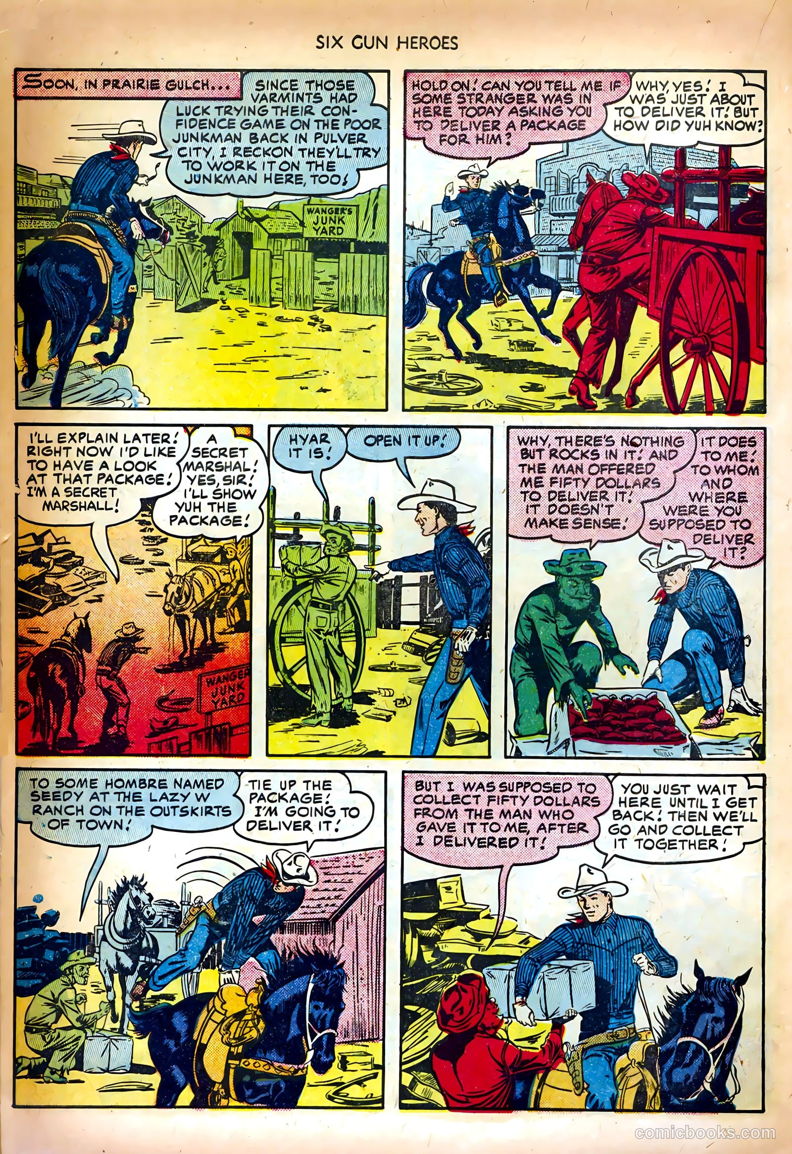 Six-Gun Heroes #10 (1951) — page 22 of 36