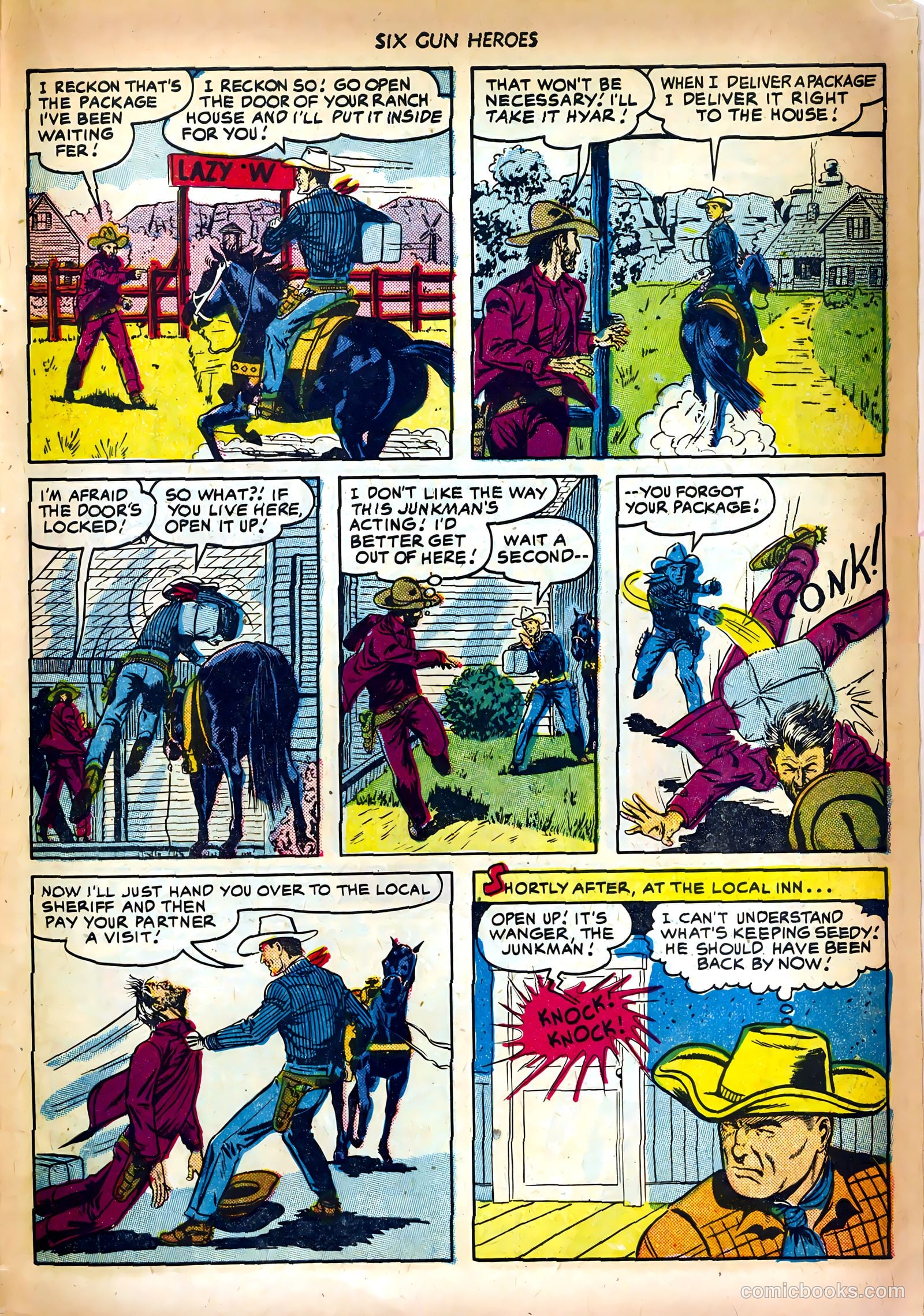 Six-Gun Heroes #10 (1951) — page 23 of 36