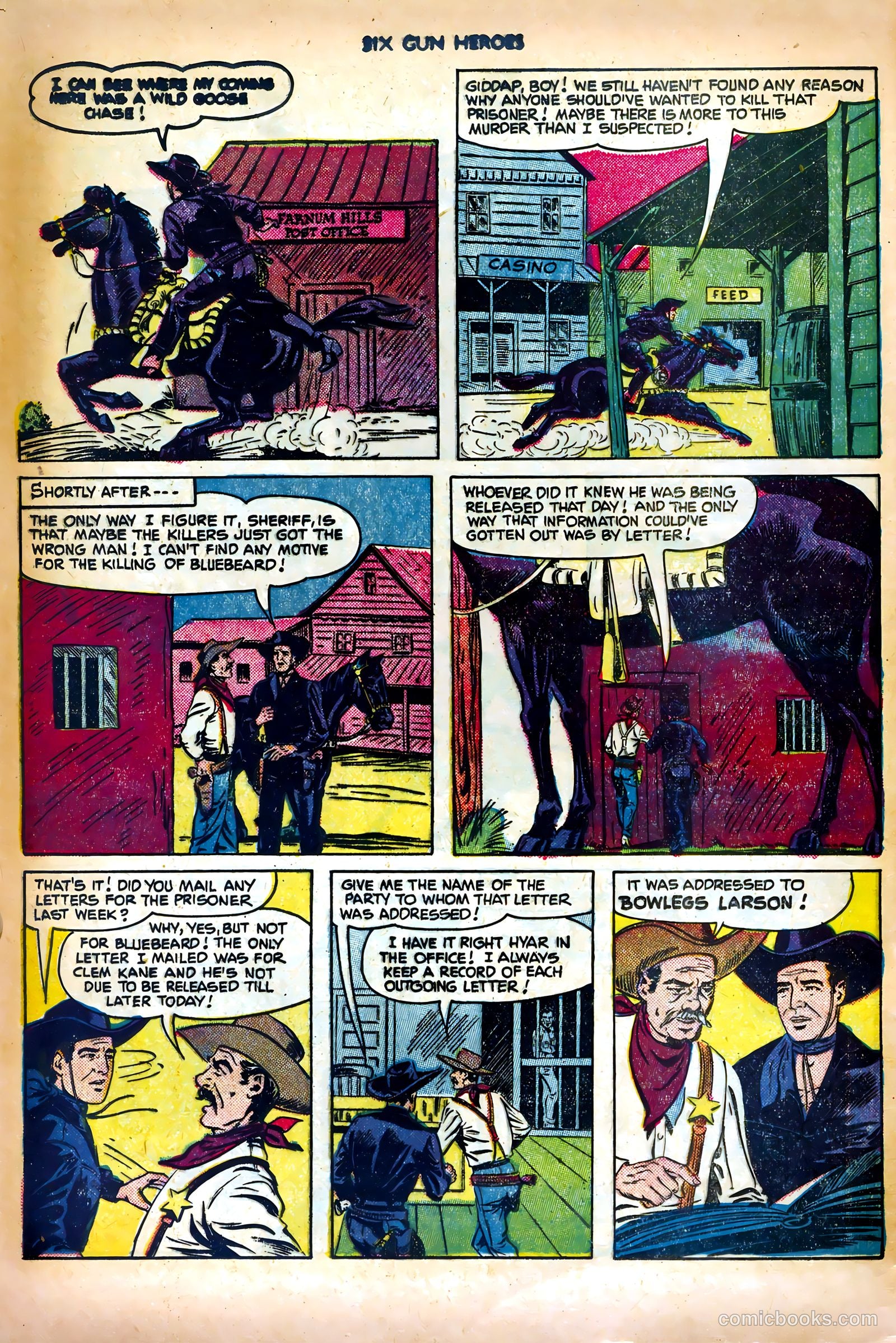 Six-Gun Heroes #10 (1951) — page 28 of 36