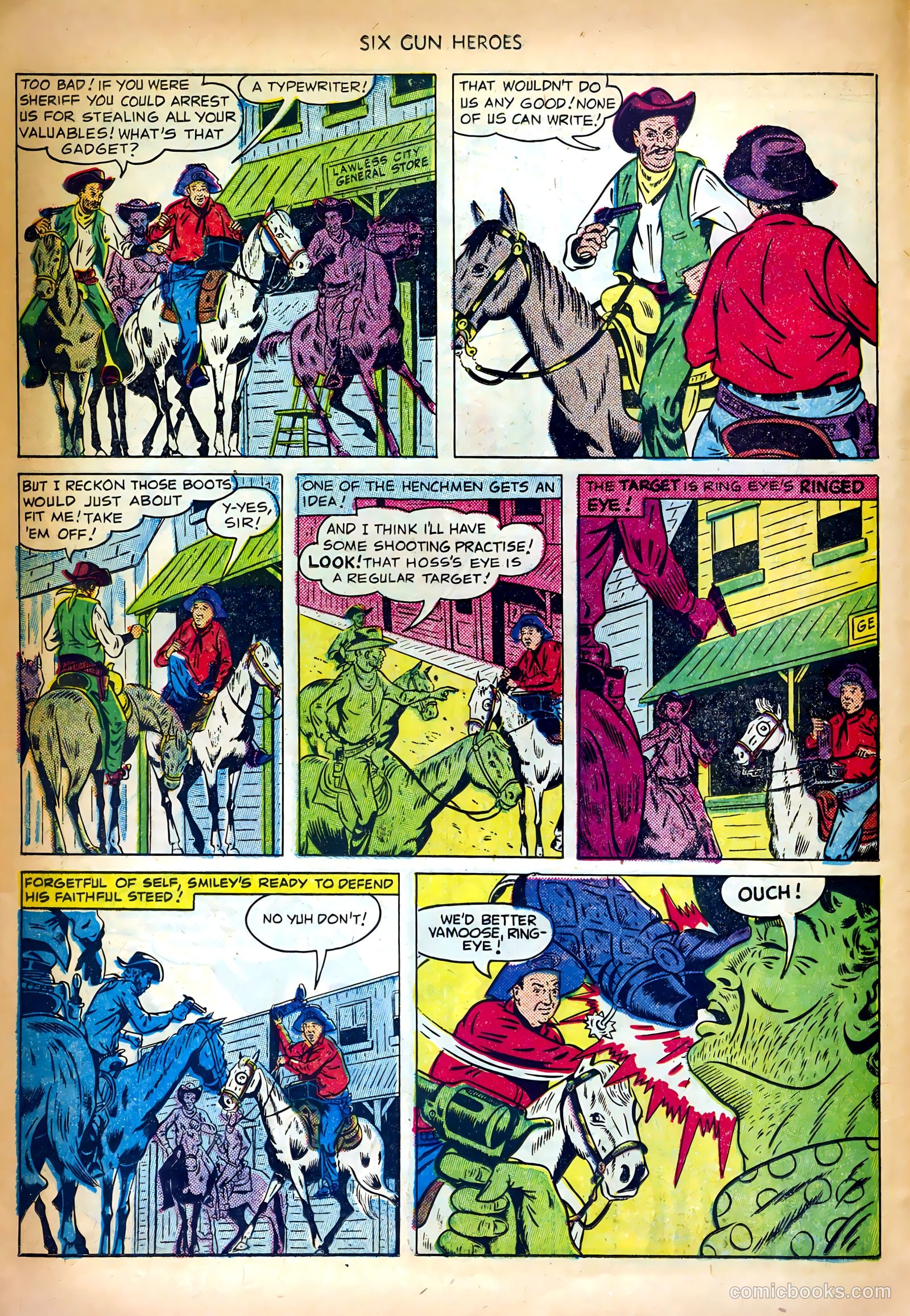 Six-Gun Heroes #10 (1951) — page 10 of 36