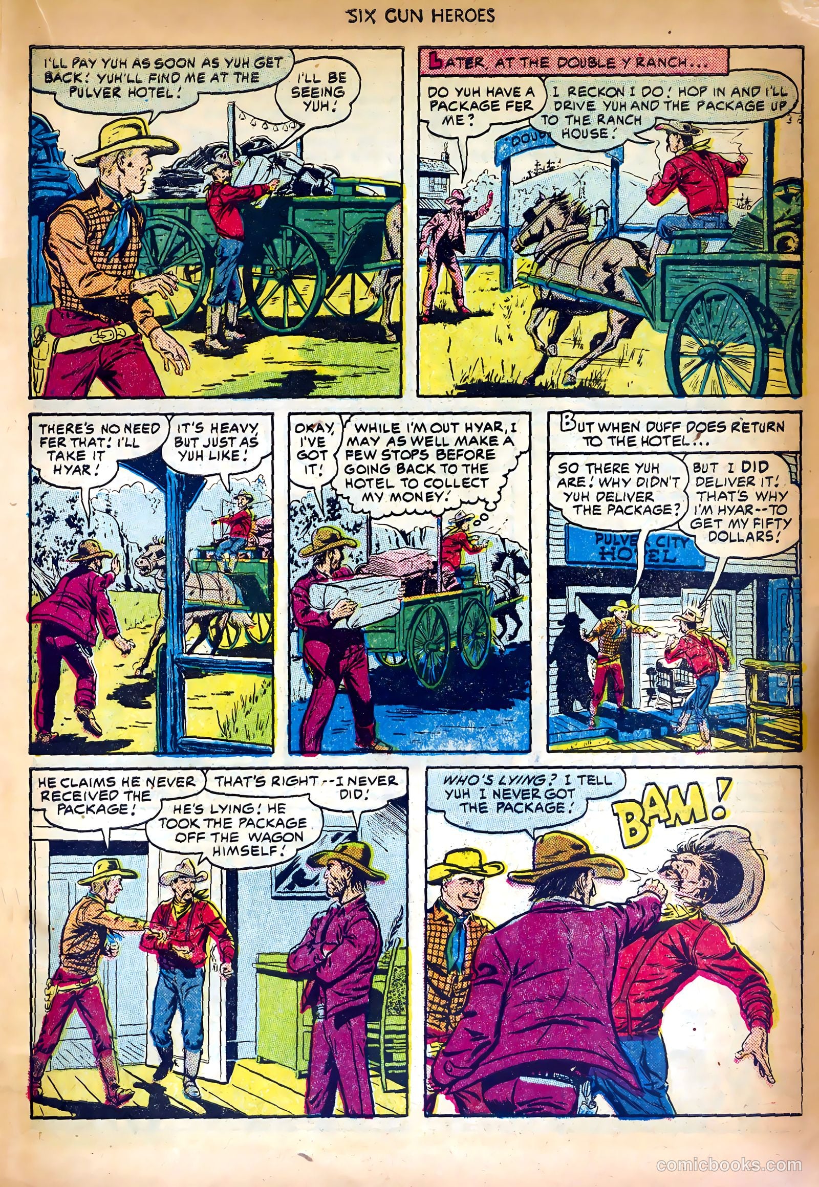 Six-Gun Heroes #10 (1951) — page 19 of 36