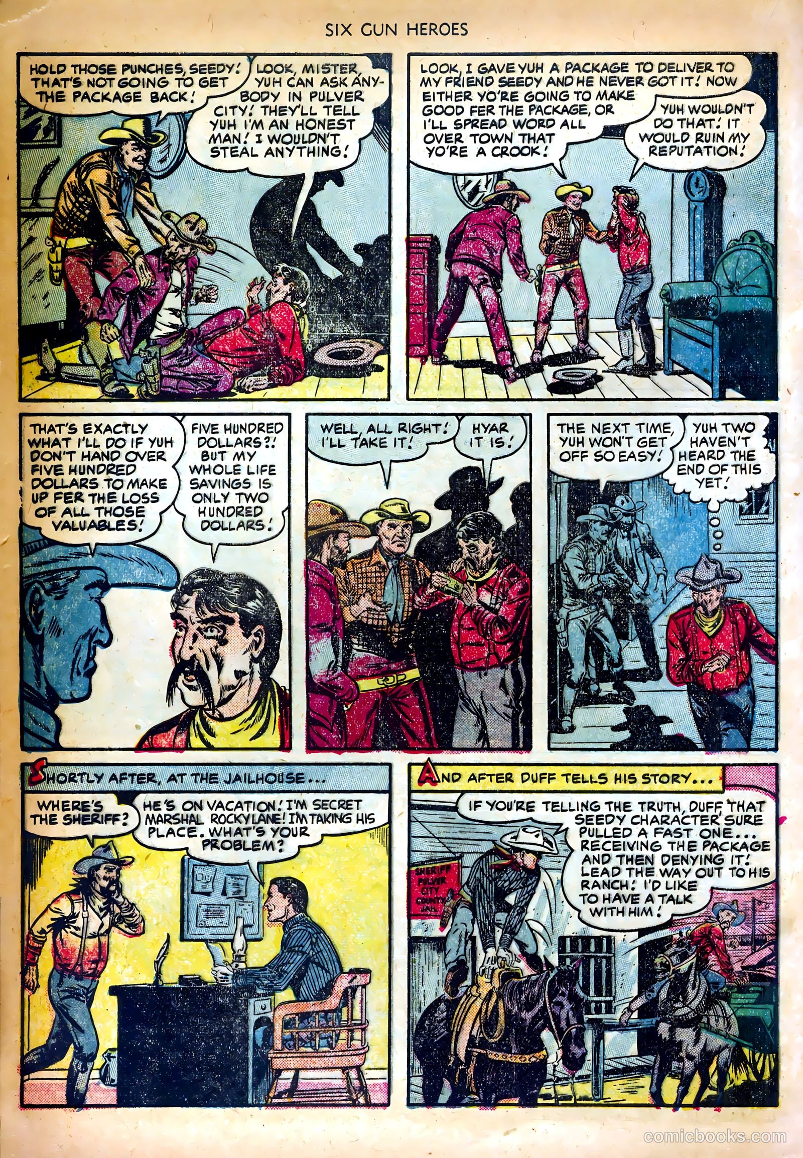 Six-Gun Heroes #10 (1951) — page 20 of 36
