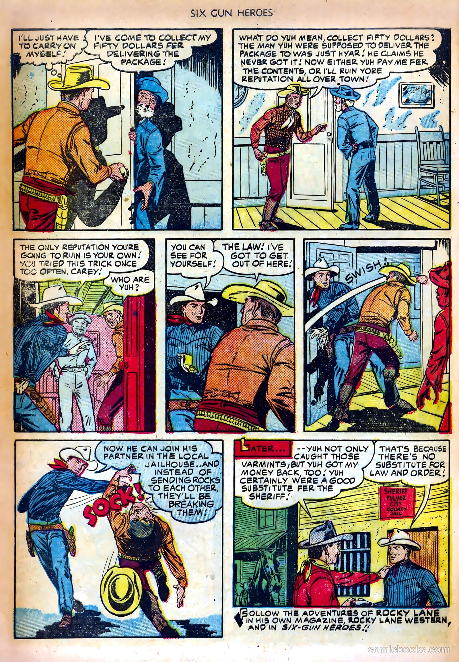Six-Gun Heroes #10 (1951) — page 24 of 36
