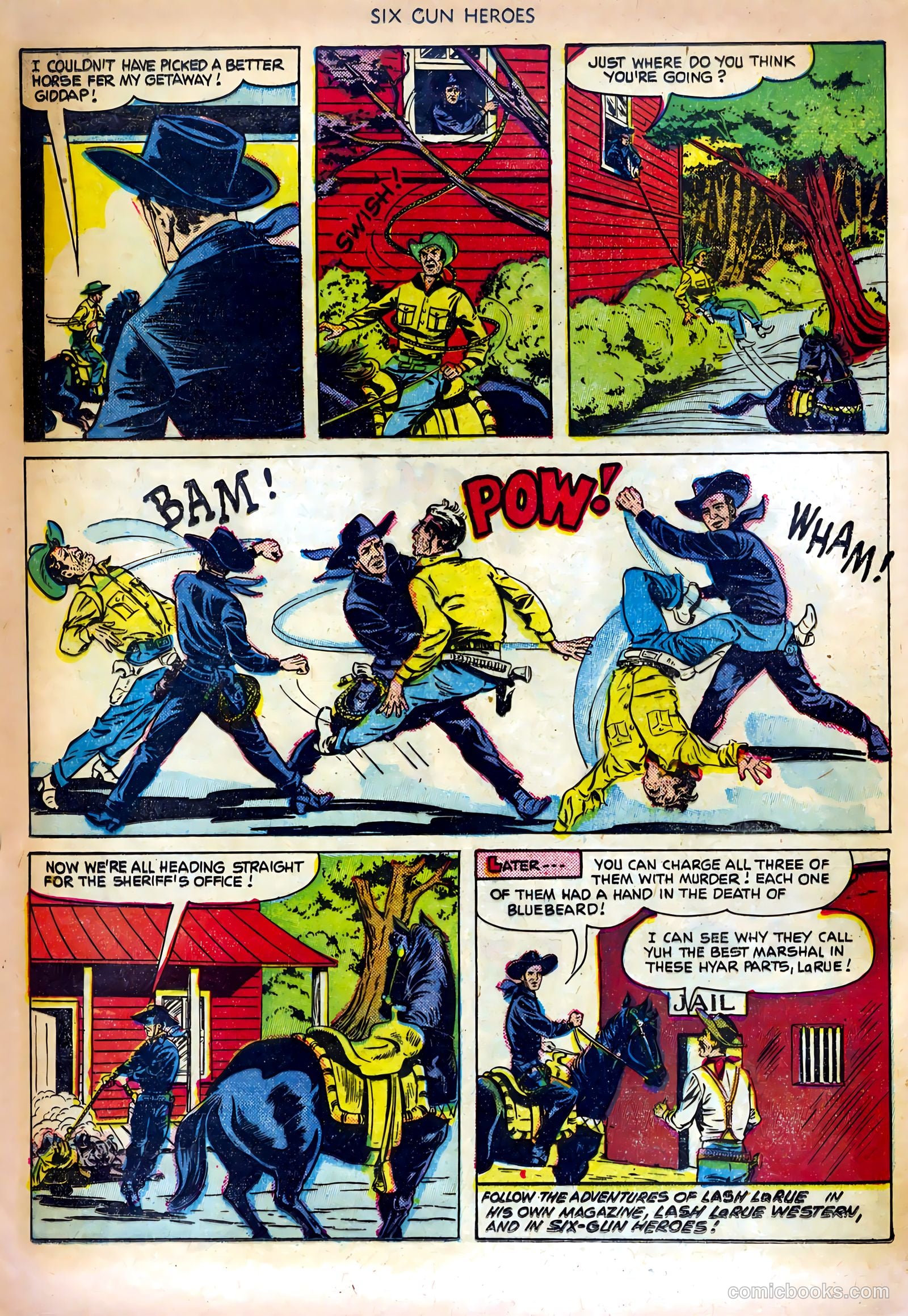 Six-Gun Heroes #10 (1951) — page 32 of 36